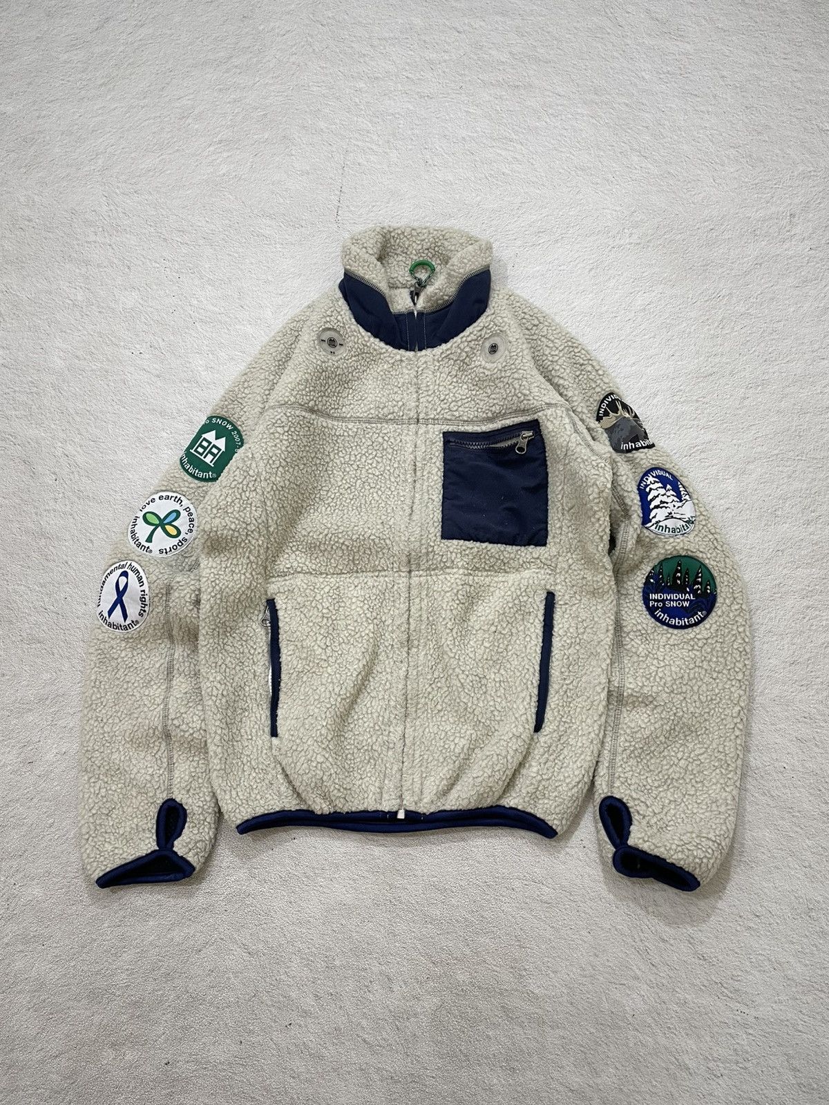 14th Addiction 2000s Inhabitant Patch Sherpa Fleece Jacket Snowboard 14th Size US M / EU 48-50 / 2 - 1 Thumbnail