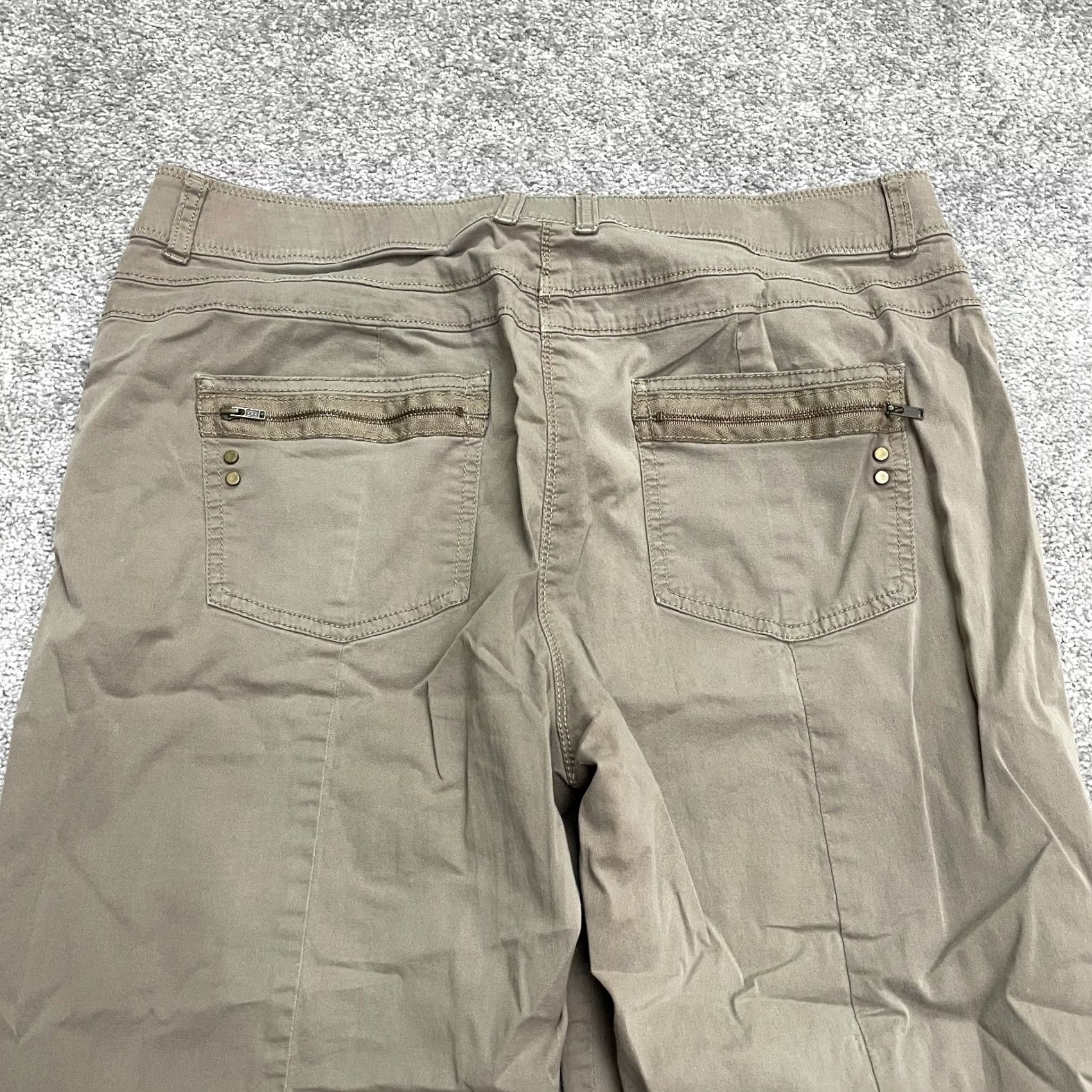 Vintage Chico's Ankle Pants Womens 2 Brown Tapered Leg High Rise Casual 34x29 Fit Regular Size 2 Womens Brown Chico's Pants Size 26" / US 2 / IT 38 - 5 Thumbnail