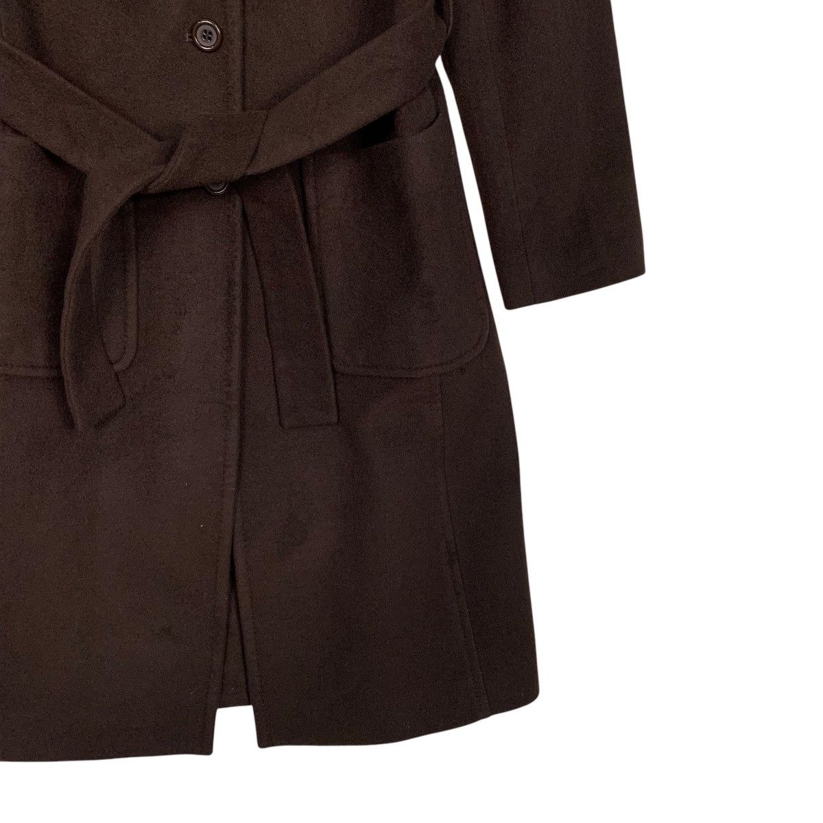 Japanese Brand INED Brown Wool Cashmere Overcoat / Jacket #2696-C121 Size M / US 6-8 / IT 42-44 - 5 Thumbnail