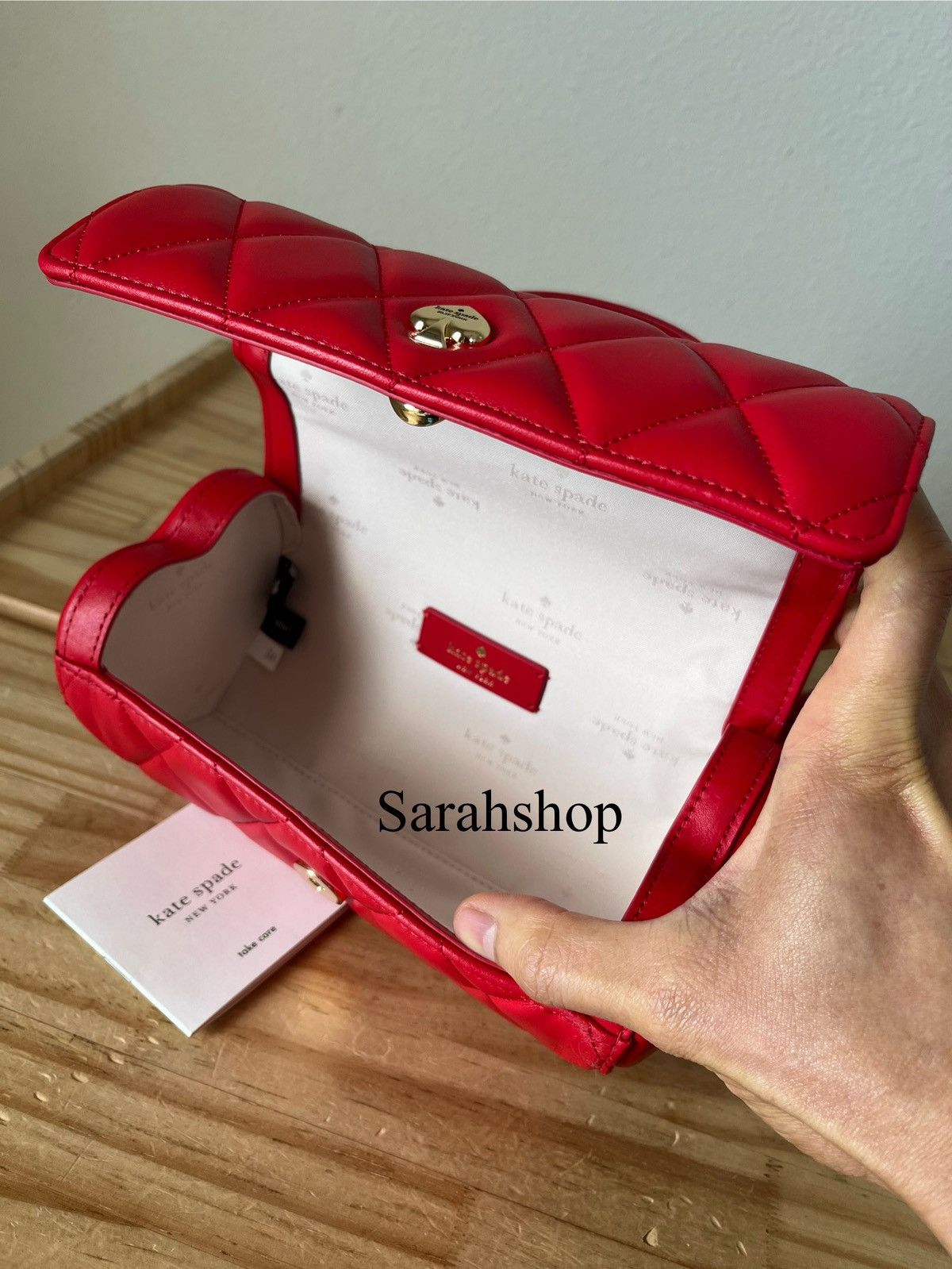 Kate Spade Kate Spade Heart Barrel Quilted Crossbody Size ONE SIZE - 10 Thumbnail