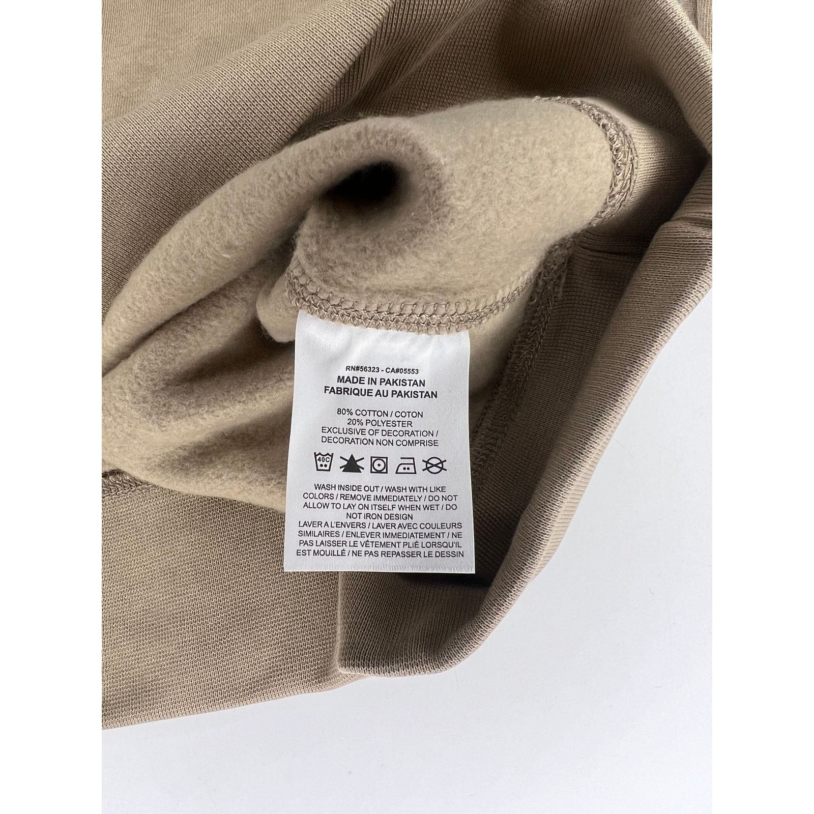 Nike Nike Fleece Crew-Neck Sweatshirt Khaki/White Size US L / EU 52-54 / 3 - 8 Thumbnail