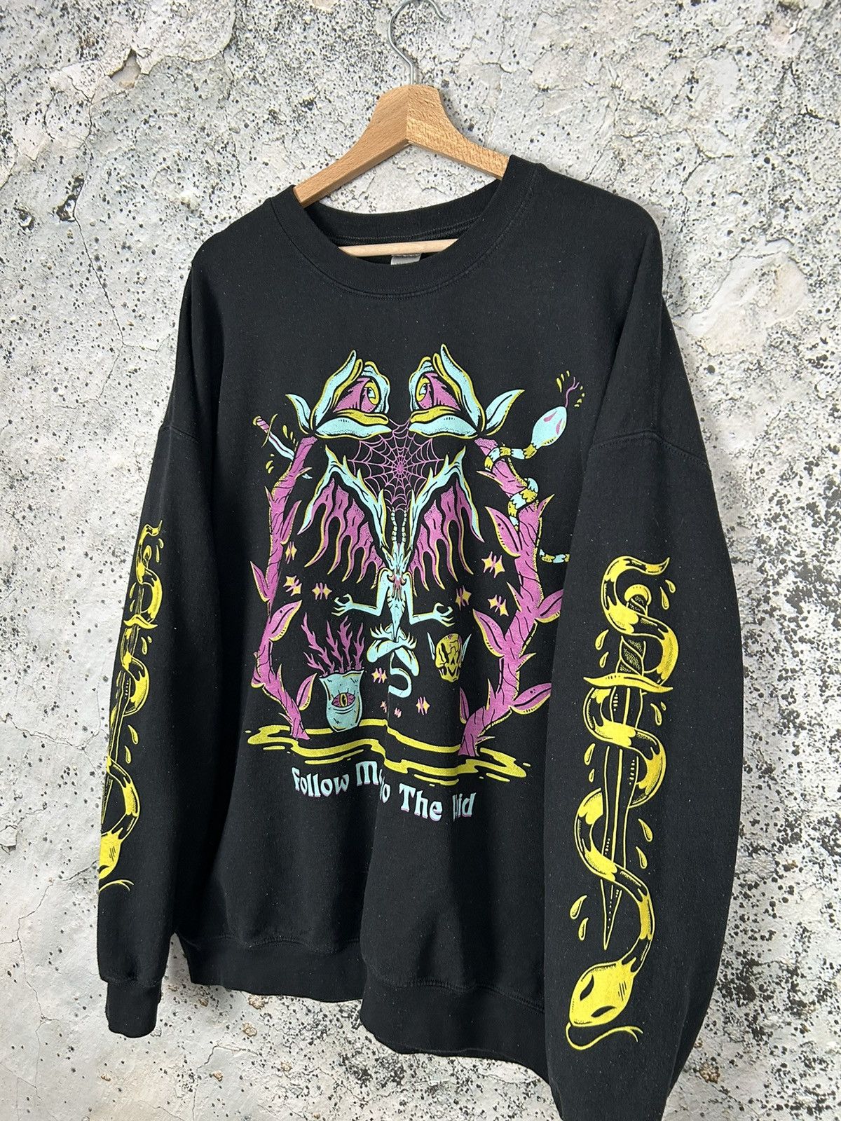 Band Tees Vintage Demon Grunge Satan Punk Crewneck Horror Baggy Size US XXL / EU 58 / 5 - 2 Thumbnail