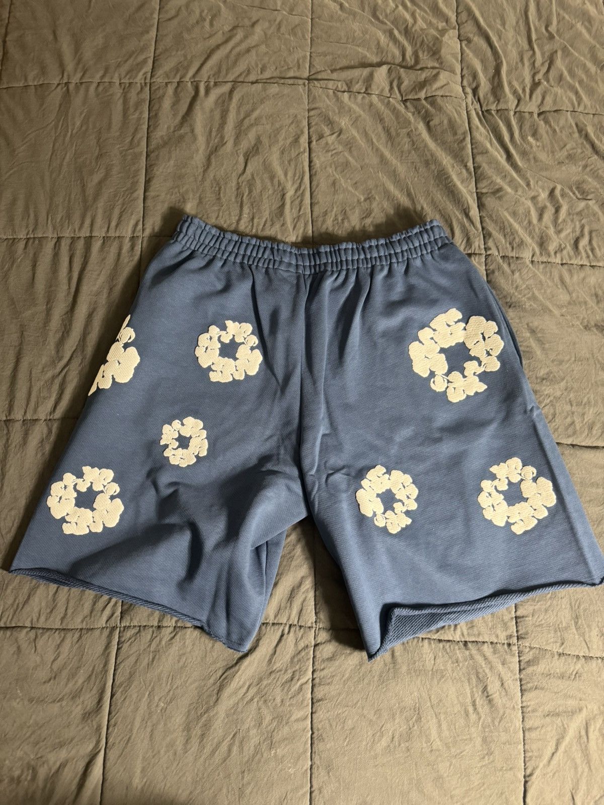 DENIM TEARS DENIM TEARS COTTON WREATH SHORT NAVY 💙 - SIZE XL Size US 38 / EU 54 - 10 Thumbnail