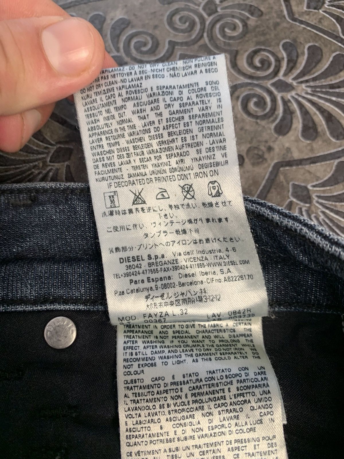 Diesel × Vintage Diesel Industry Denim Fayza Distressed Pants jeans Size US 30 / EU 46 - 14 Thumbnail