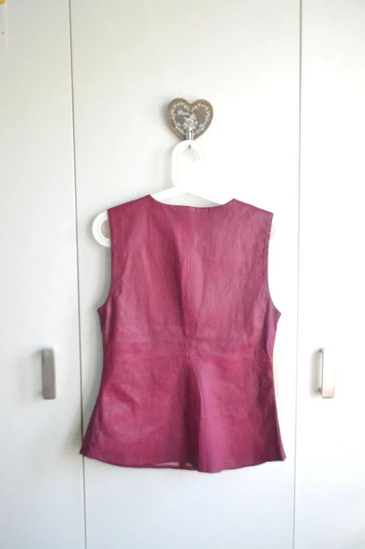 Other DAY Birger et Mikklesen soft leather blouse burgundy Size S / US 4 / IT 40 - 5 Thumbnail
