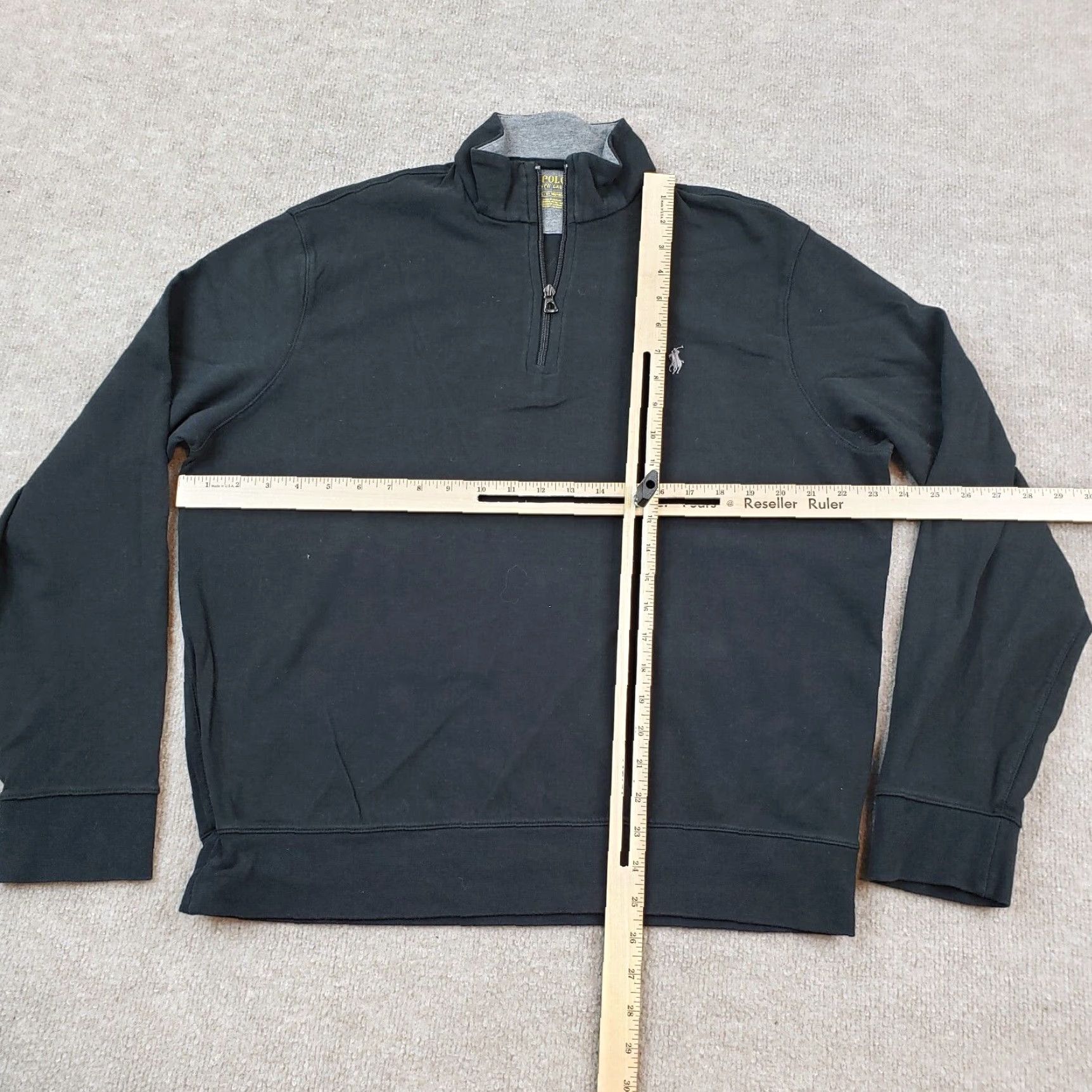 Polo Ralph Lauren Ralph Lauren Mens Large Black Mock Neck Pullover Sweater Size US L / EU 52-54 / 3 - 2 Thumbnail