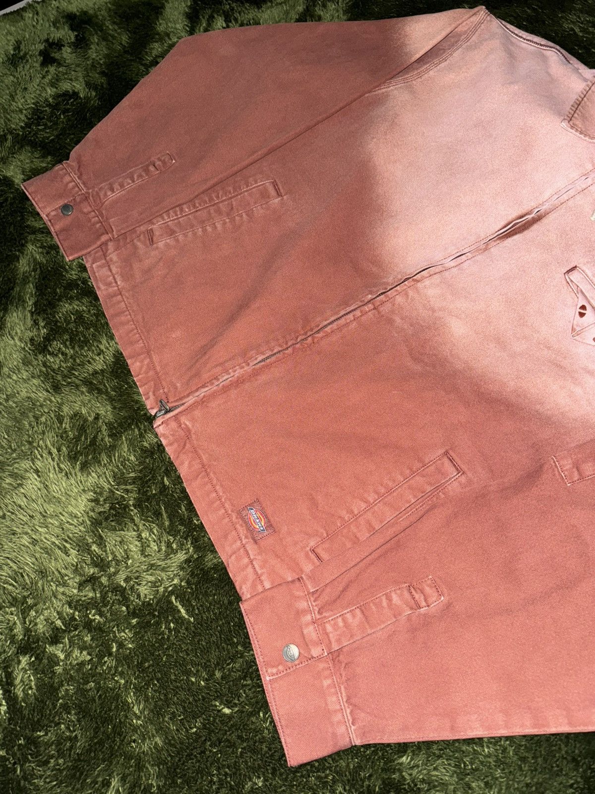 Dickies [XL] Dickies Washed Snake Detail Eisenhower Jacket Red Size US XL / EU 56 / 4 - 5 Thumbnail