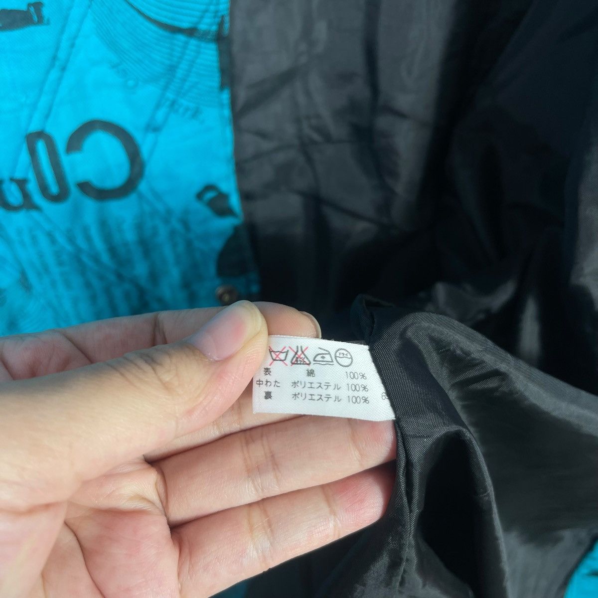 Junko Shimada Vintage Junko Koshino Composition Graphic Puffer Jacket Size US L / EU 52-54 / 3 - 6 Thumbnail