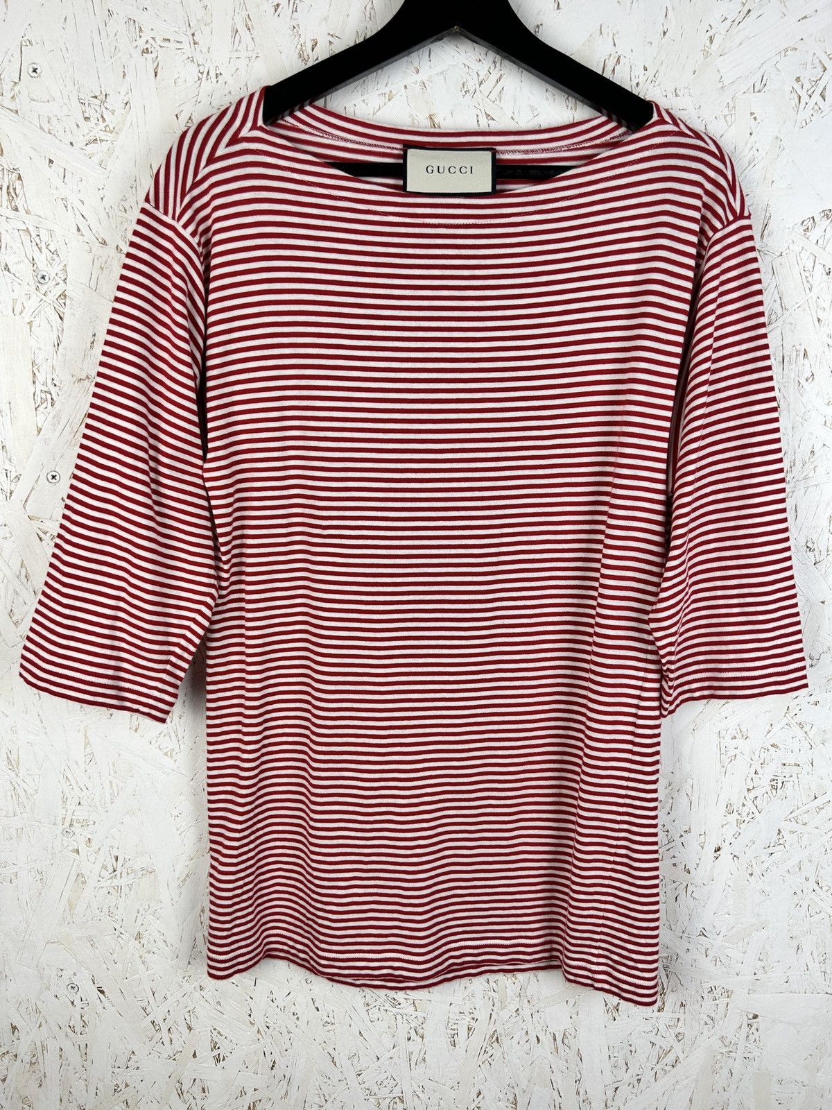 Gucci Gucci Orgasmique Striped Marine 3/4 Sleeve T-Shirr S Size US S / EU 44-46 / 1 - 4 Thumbnail