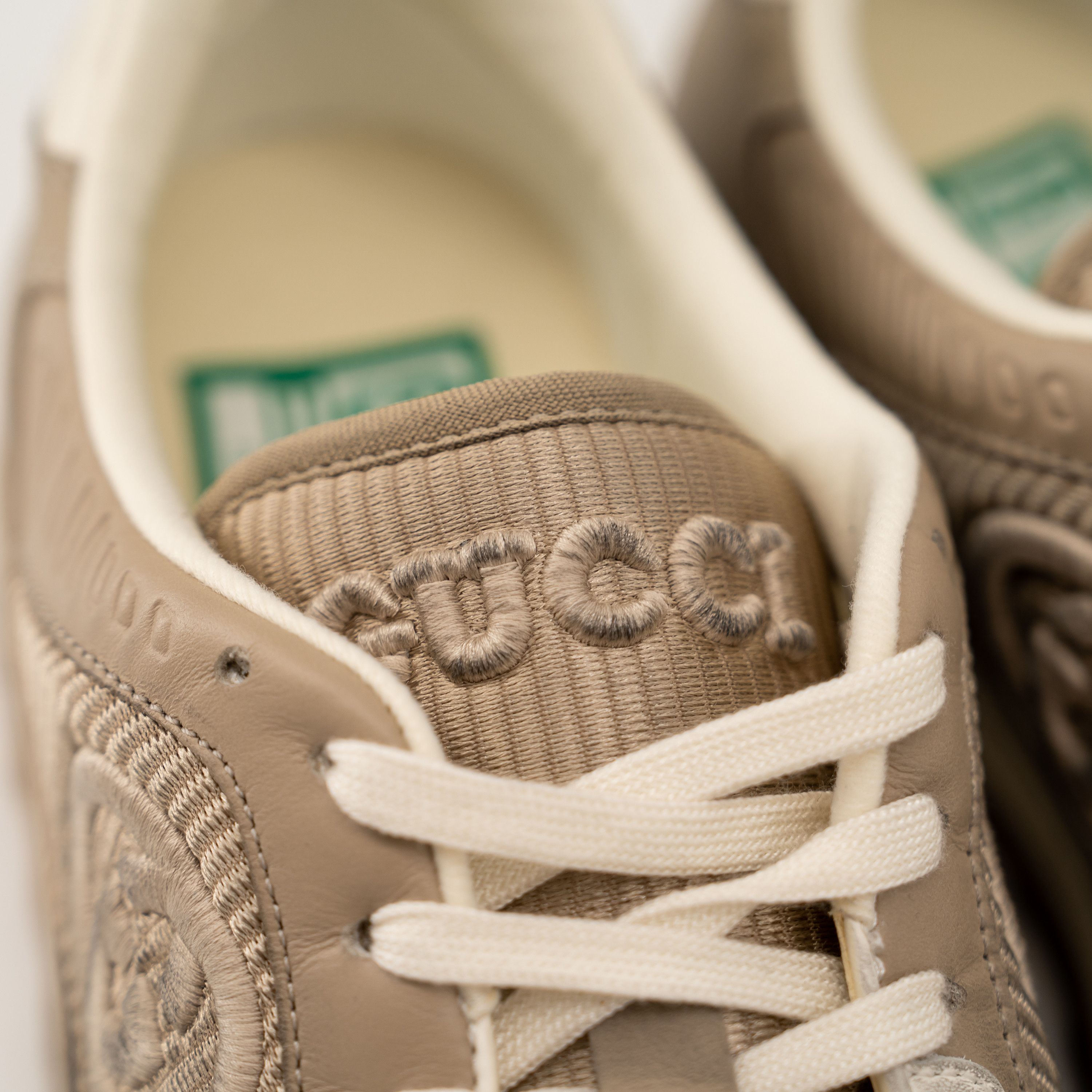 Gucci 12G Gucci MAC80 Beige White Leather Sneakers Distressed Size US 12.5 / EU 45-46 - 9 Thumbnail