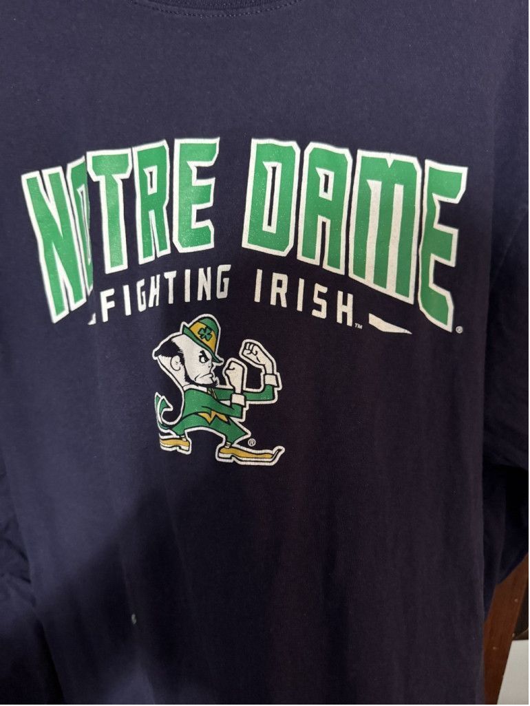 NCAA Notre Dame Fighting Irish Blue Knights Apparel TShirt Size L Size US L / EU 52-54 / 3 - 4 Thumbnail