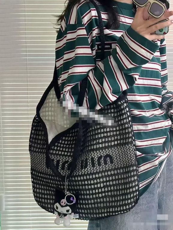 Miu Miu Miu Miu 25ss Ivy Mesh Tote Bag Size ONE SIZE - 8 Thumbnail