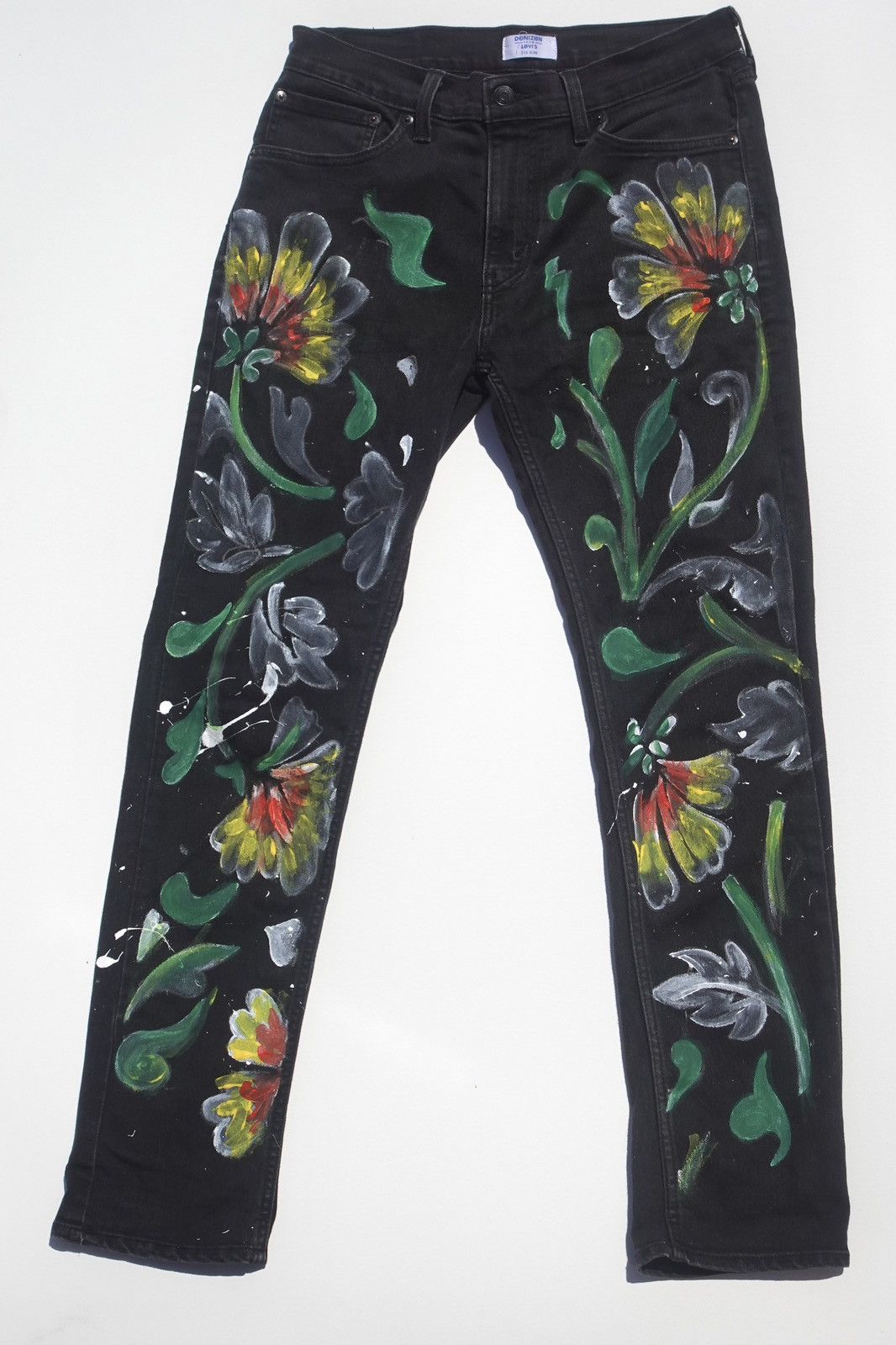 Levi's Abstract growing flower jeans Size US 32 / EU 48 - 8 Thumbnail