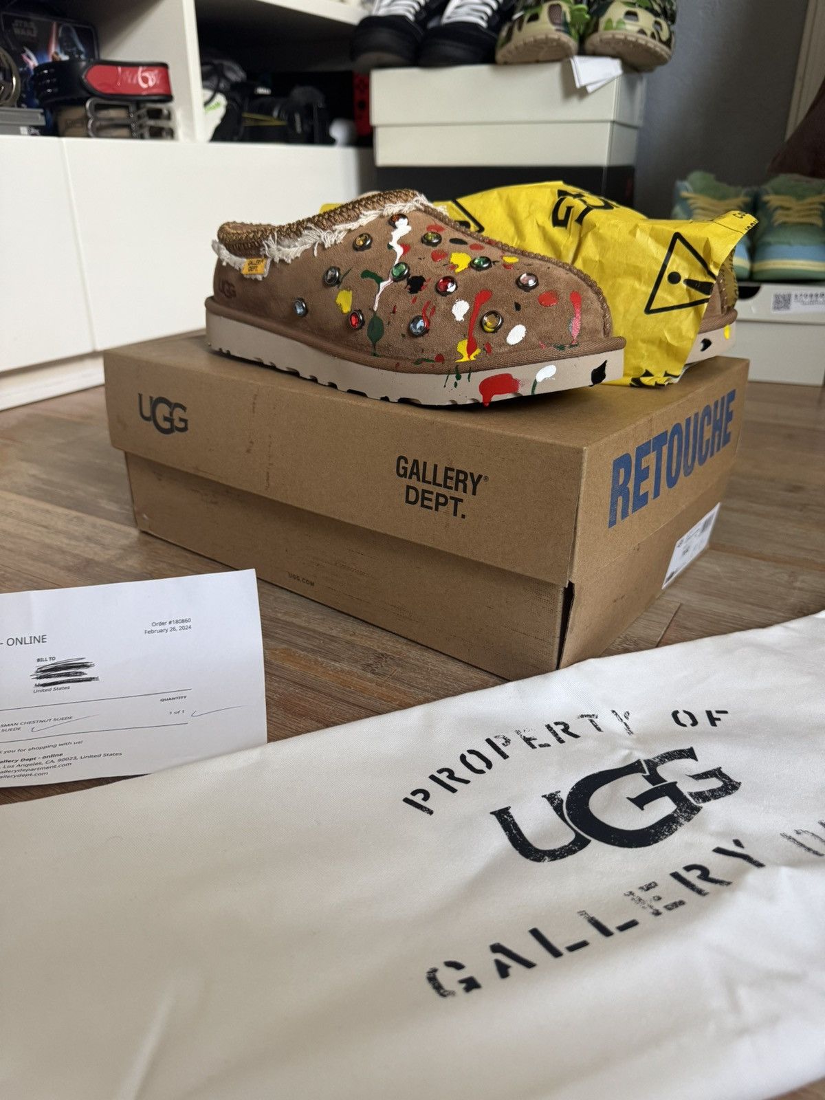 Gallery Dept. × Ugg Gallery Dept X Ugg Tasman Splatter Slipper Size US 11 / EU 44 - 6 Thumbnail