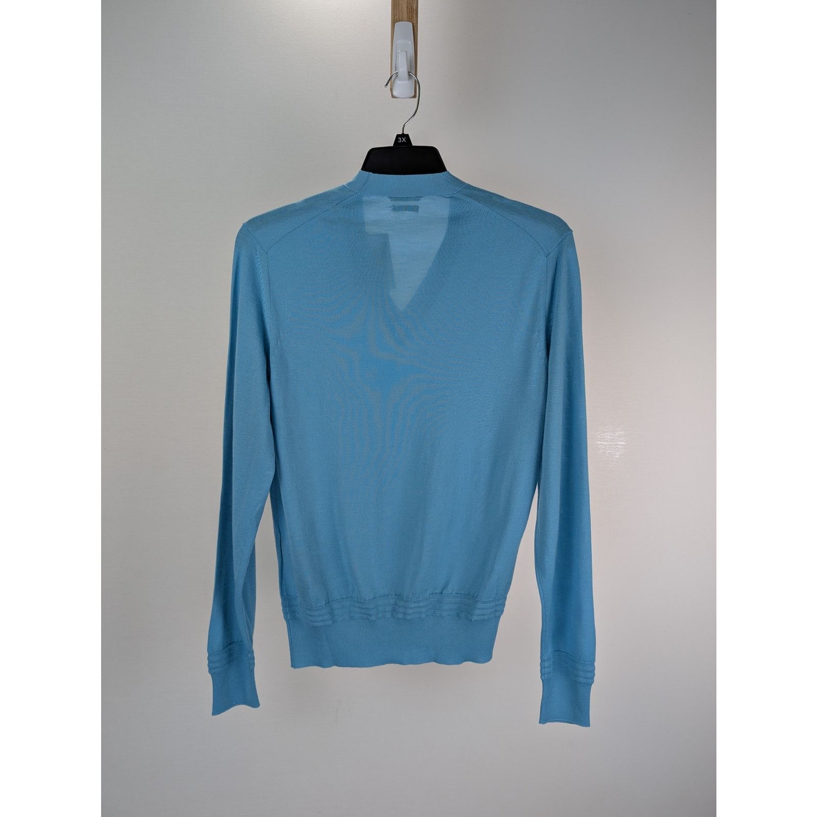 Tom Ford o1rshd1 V-Neck Knitwear Sweatshirt Sweater in Sky Blue Size US S / EU 44-46 / 1 - 9 Thumbnail
