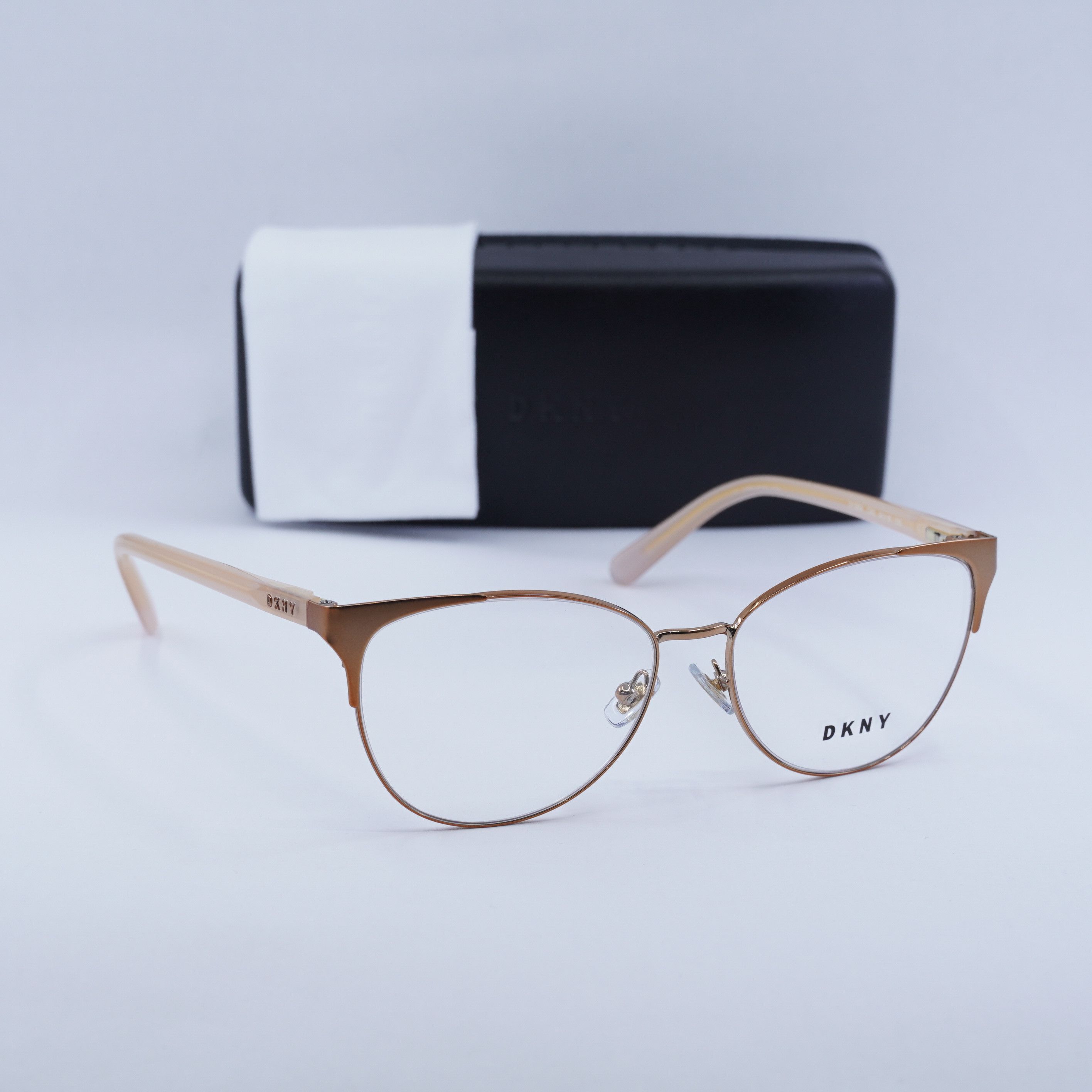 DKNY Dkny DY5654 1242 Eyeglasses Rose Gold 54mm Cat Eye Frame Size ONE SIZE - 10 Thumbnail