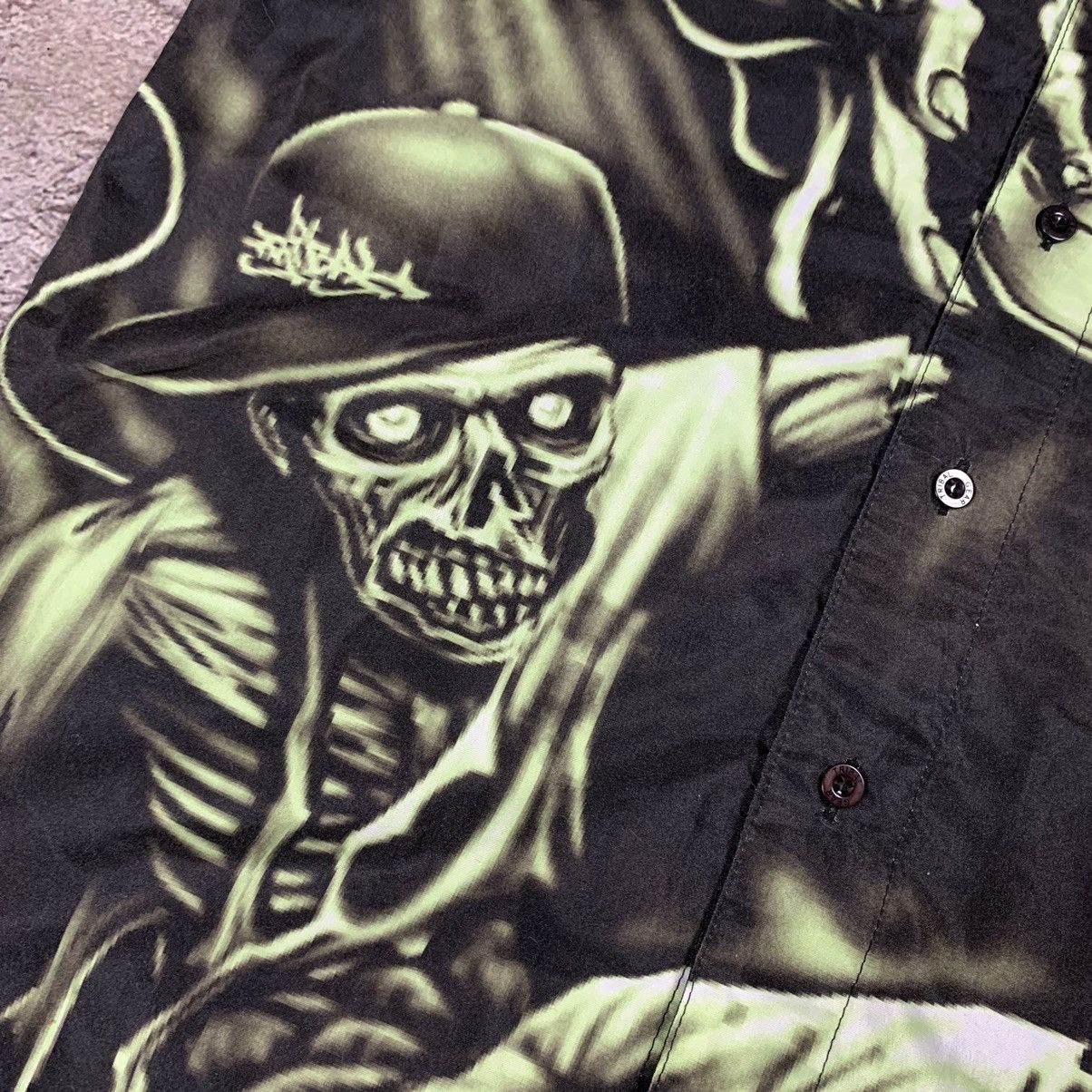 Vintage Vintage 90s Y2K Skull Graphic Tee Streetwear Dark Punk S Size US S / EU 44-46 / 1 - 2 Thumbnail