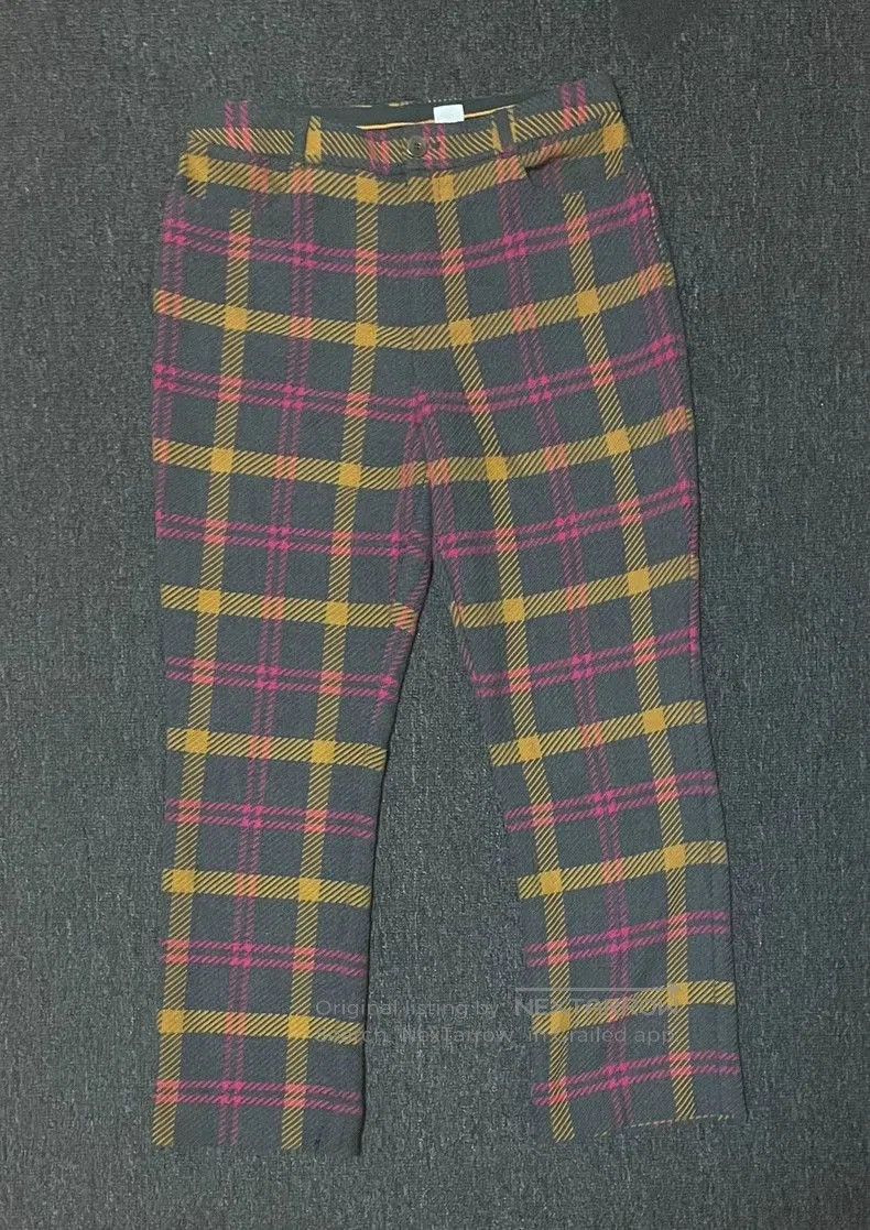 Vintage Hugo Boss Women's Plaid Casual Pants. Size US 26 / EU 42 - 1 Thumbnail
