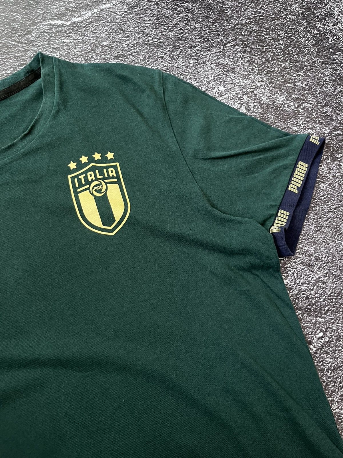 Puma Vintage Puma Italia Green Big Logo Tee t-shirt Size US M / EU 48-50 / 2 - 5 Thumbnail