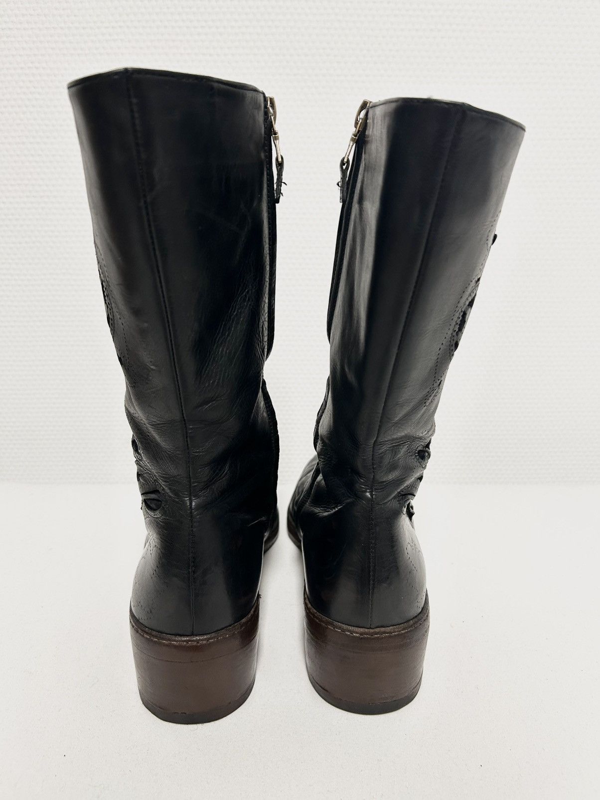 Dries Van Noten 2006 Laser-Cut Leather Boot Size US 8 / EU 41 - 8 Thumbnail