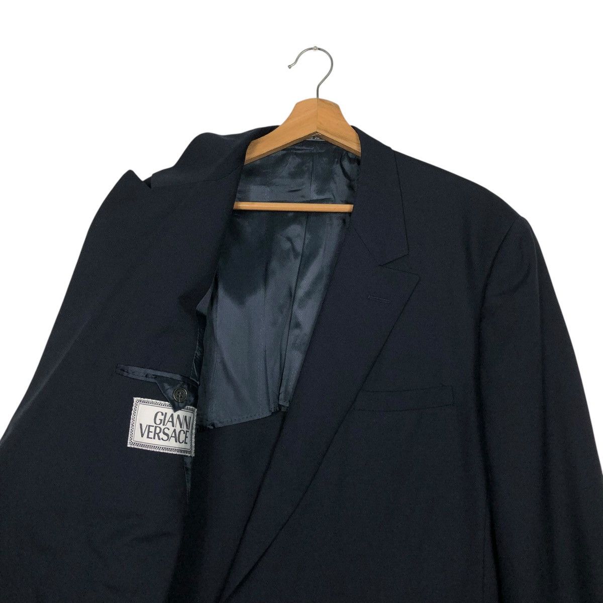 Versace 🔥ROCH BLACK VINTAGE COATS GIANNI VERSACE DOUBLE BREASTED Size US M / EU 48-50 / 2 - 14 Thumbnail