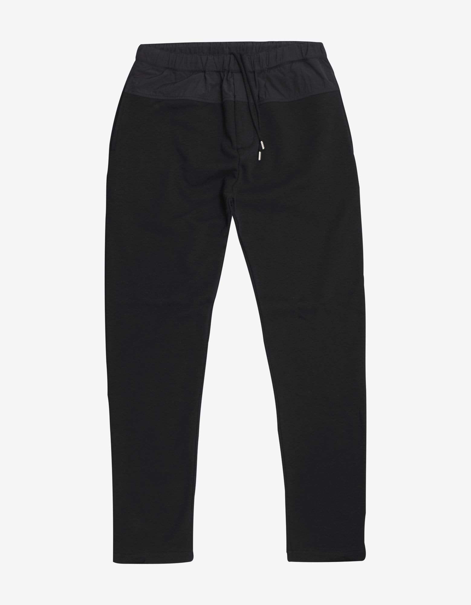 image of Kenzo Black Nylon Panel Logo Sweat Pants, Men's (Size 34)