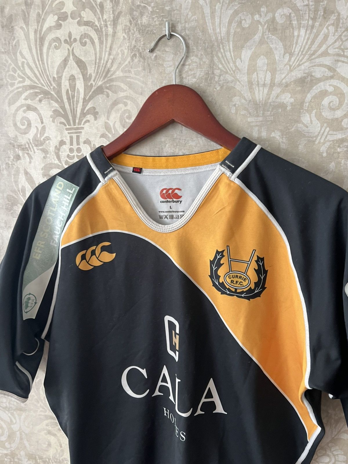 Canterbury of New Zealand Vintage Canterbury Currie RFC Rugby Jersey #20 Subway Shirt Size US L / EU 52-54 / 3 - 9 Thumbnail