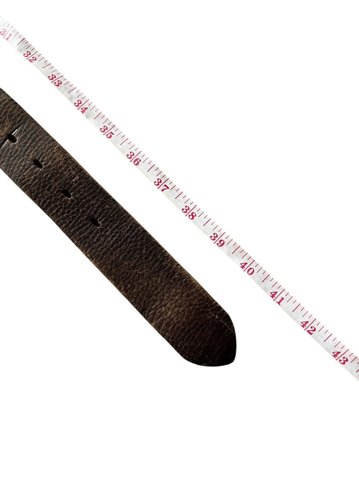 Tornado Mart 2000s Tornado Mart Patina Leather Belt Size 30 - 13 Thumbnail