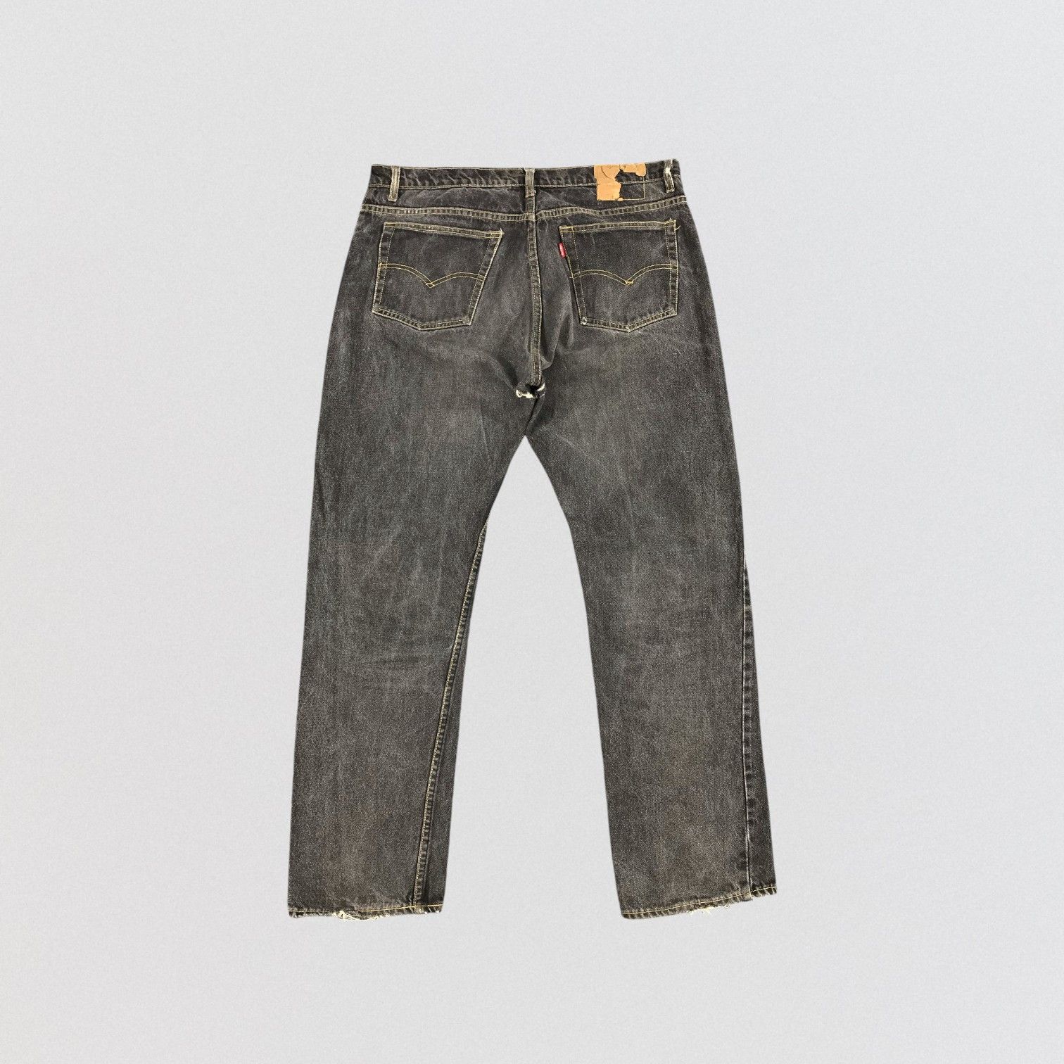 Levi's Vintage 90s Distress Levis 501 Earth Tone Jeans-JM1587 Size US 38 / EU 54 - 2 Thumbnail