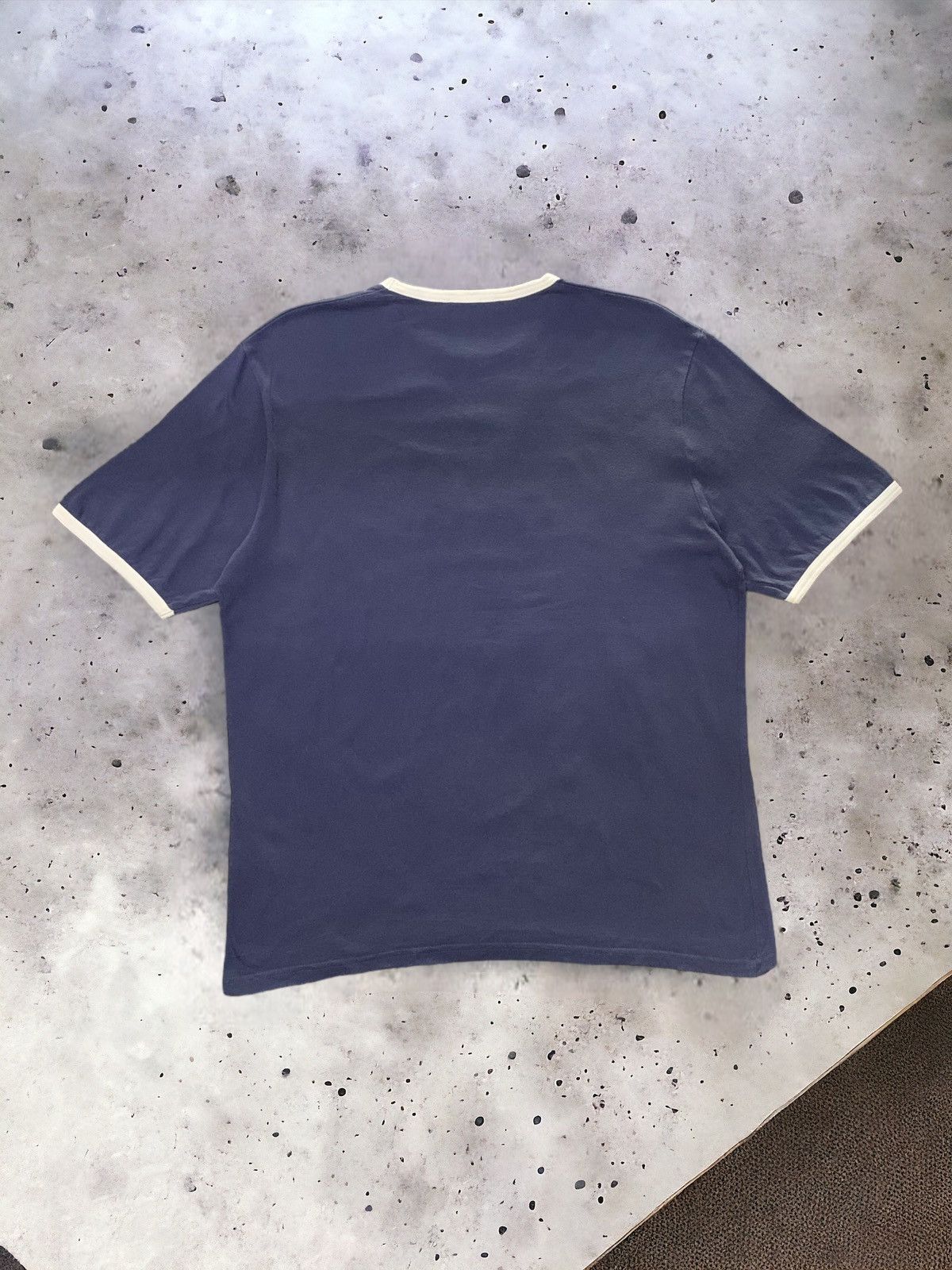 Yves Saint Laurent YSL Yves Saint Lauren Pour Homme Script logo Ringer Tshirt Size US L / EU 52-54 / 3 - 2 Thumbnail