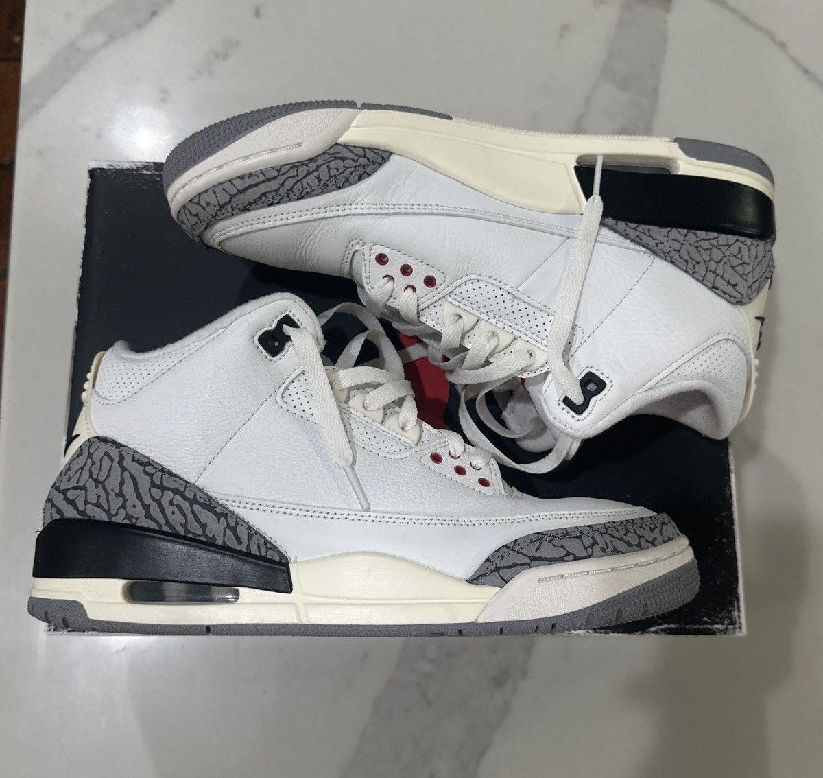 Jordan Brand Air Jordan 3 Retro White Cement Size US 9 / EU 42 - 3 Thumbnail