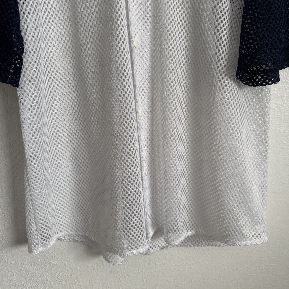 Other PB SPORTS Vintage 90s White Navy Blue Mesh Baseball Jersey Size US XL / EU 56 / 4 - 3 Thumbnail