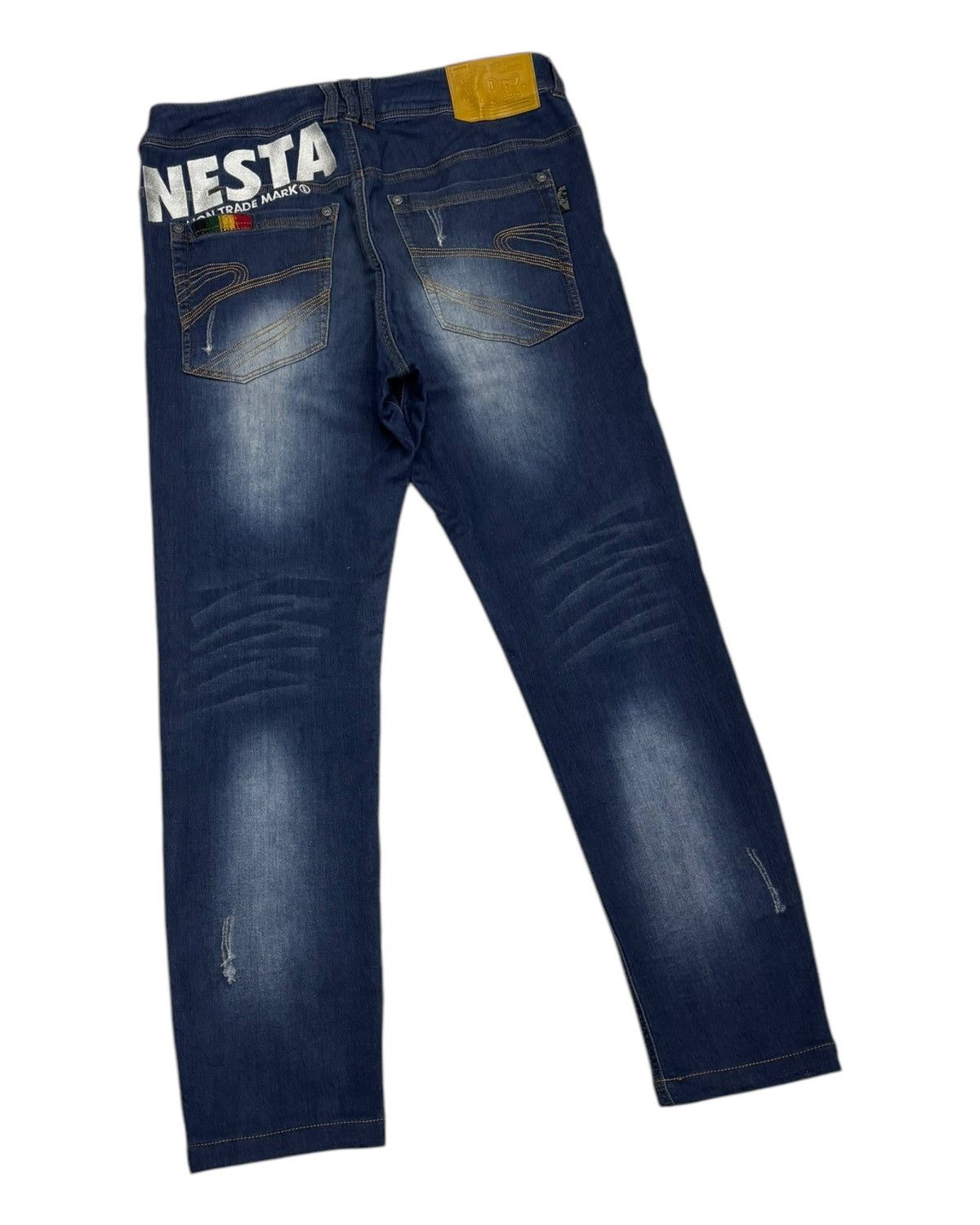 Japanese Brand × Kapital × Tornado Mart Nesta Brand Lion Trade Mark Denim Soft Jeans Size US 33 - 4 Thumbnail