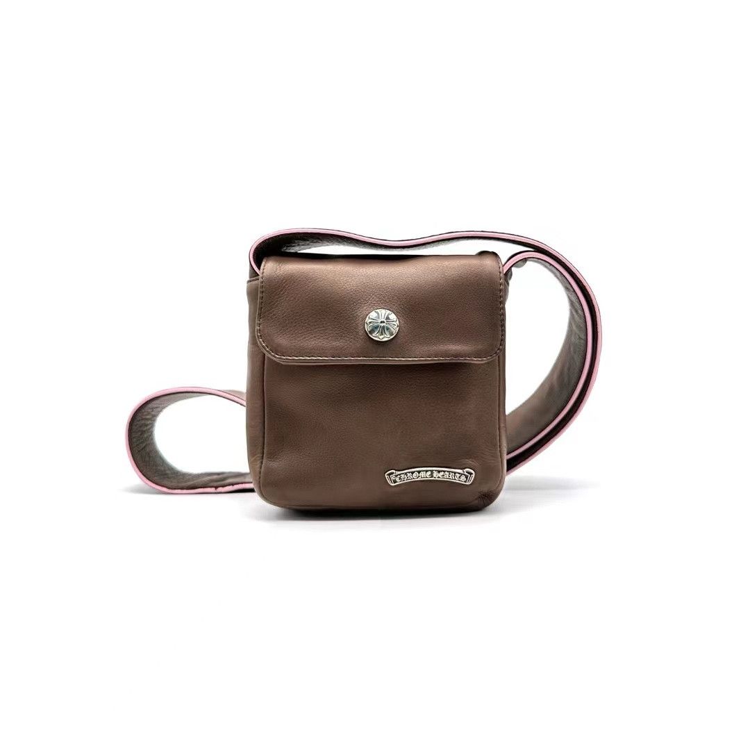 Chrome Hearts Brown & Pink Hot Pot Crossbody Bag