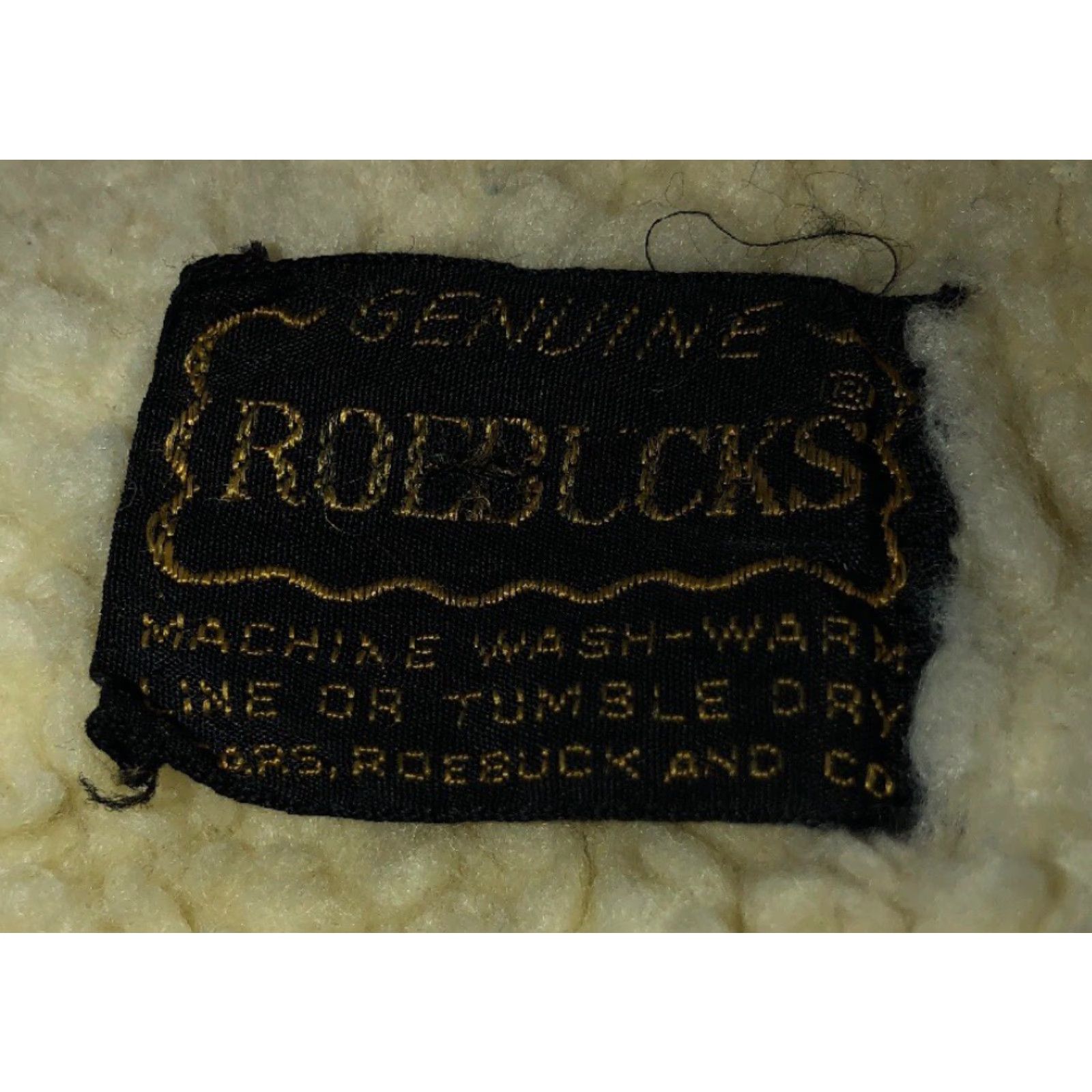 Vintage Roebucks Mens Jacket Blue Sherpa Lined Button Front 23 Inch Armpit M Regular Size US M / EU 48-50 / 2 - 8 Thumbnail
