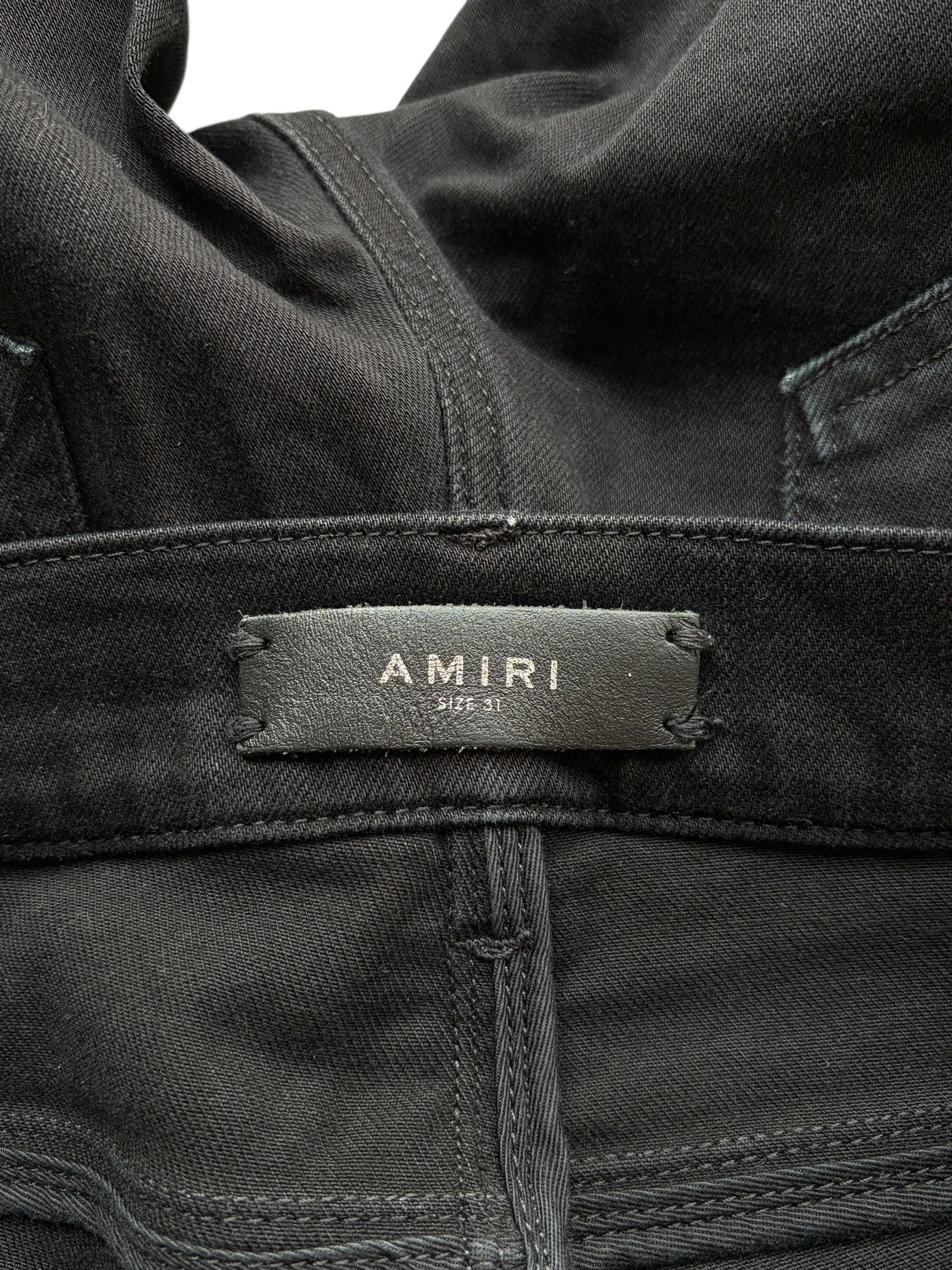 Amiri Amiri Black Stack Skinny Denim Jeans Size US 31 - 5 Thumbnail