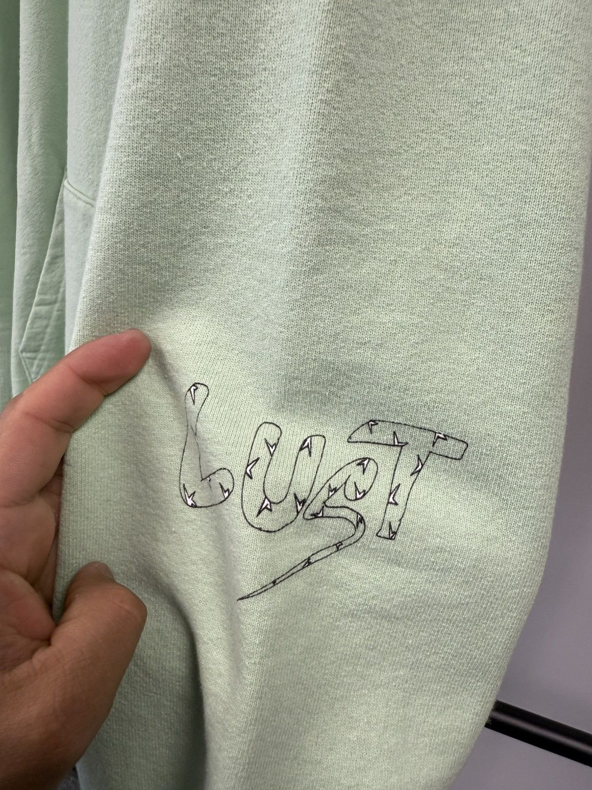 Chrome Hearts Chrome Hearts x Matty Boy "Lust" Mint Green Hoodie - XL Size US XL / EU 56 / 4 - 4 Thumbnail