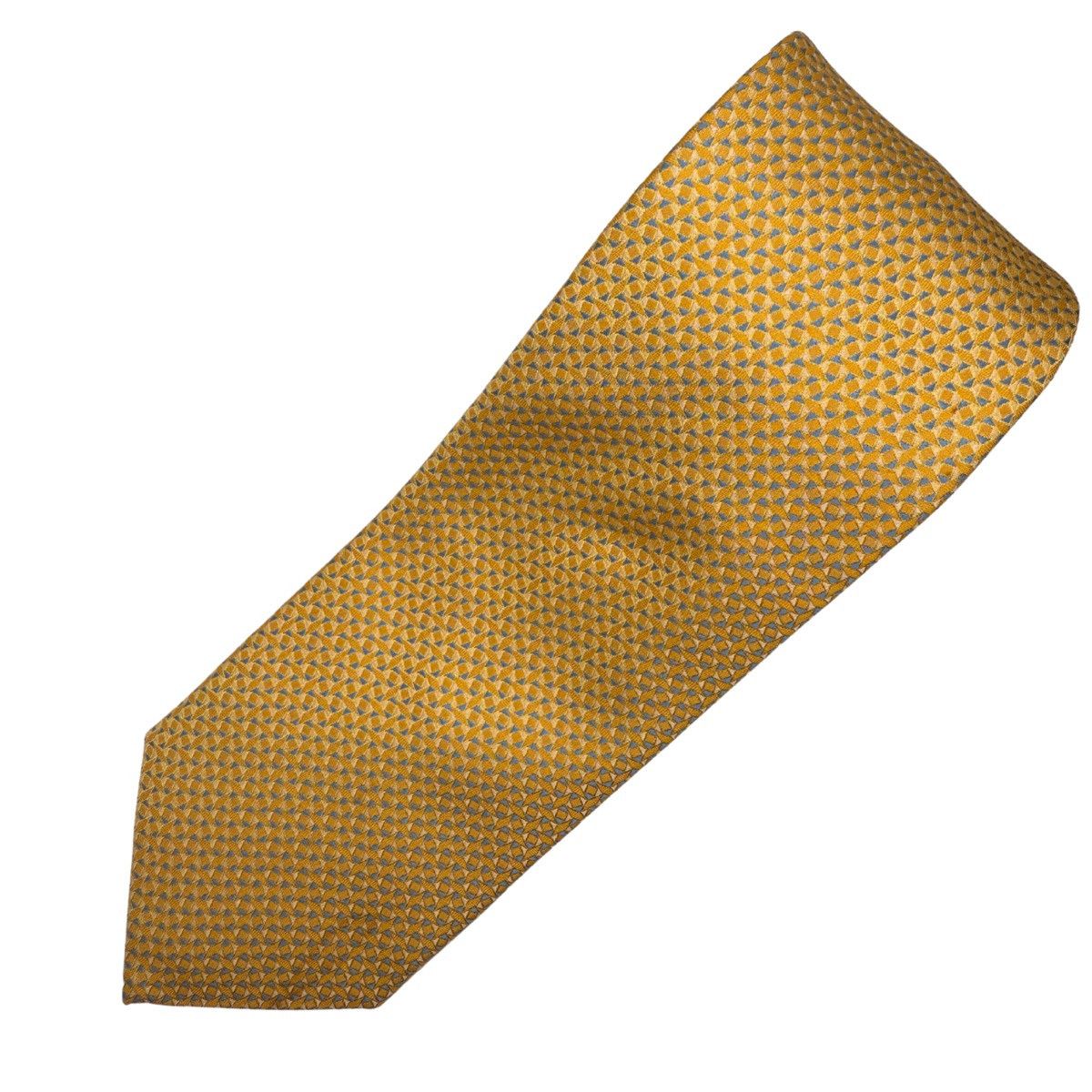 Canali Canali Silk Tie, Gold & Light Blue, Made in Italy Size ONE SIZE - 2 Thumbnail