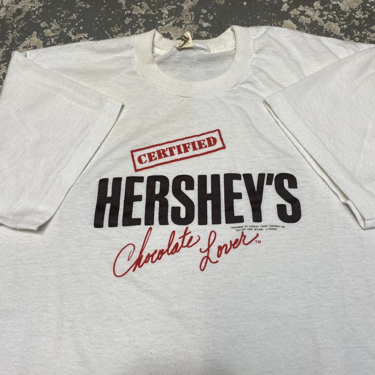 Japanese Brand × Vintage Vintage Certified Hershey’s Chocolate Lover Thin 80s Tshirt Size US XL / EU 56 / 4 - 3 Thumbnail