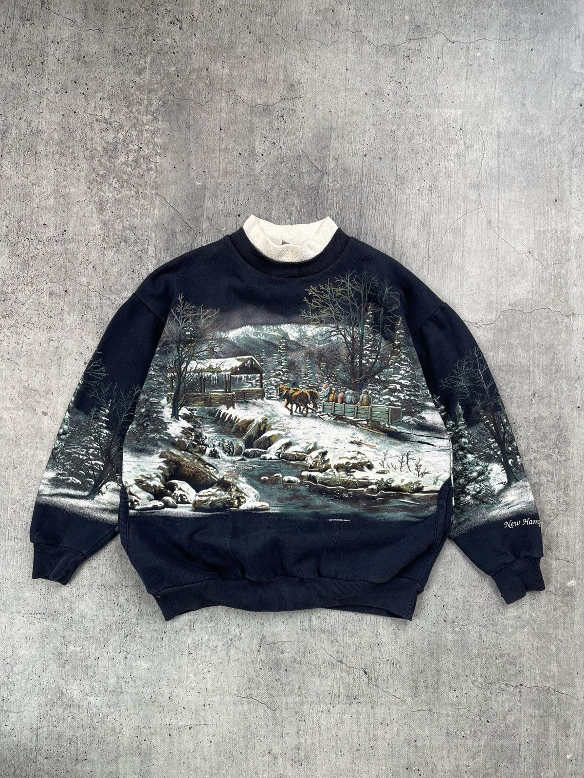 Vintage 1.4 Vintage Art Unlimited Sportswear Wolf Cardigan Size US M / EU 48-50 / 2 - 1 Thumbnail