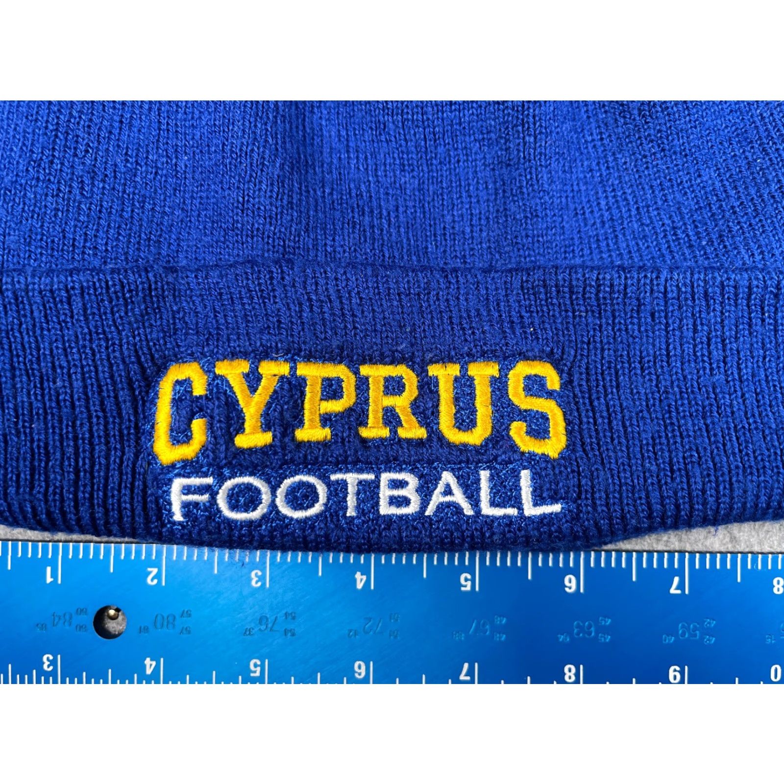 Port & Company Port & Company Cyprus Football Beanie Toque Adult One Size Blue MLS Acrylic Hat Mens Size ONE SIZE - 2 Thumbnail