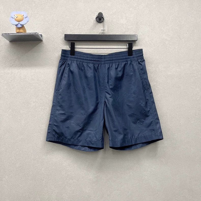Louis Vuitton Casual Beach Shorts Navy Blue- DMC