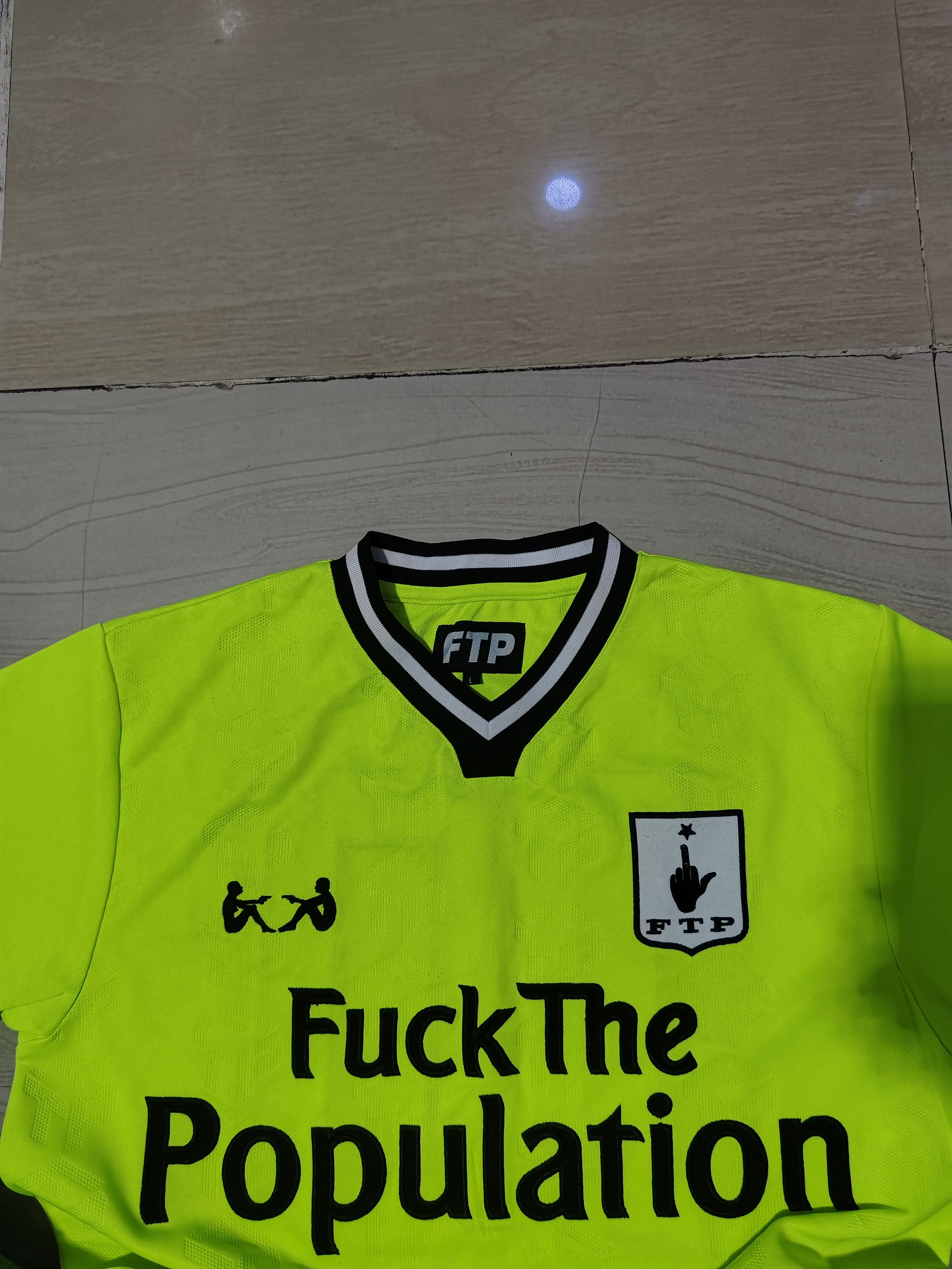 Fuck The Population FTP Fuck The Population Neon Green Soccer Jersey Shirt Size US M / EU 48-50 / 2 - 6 Thumbnail