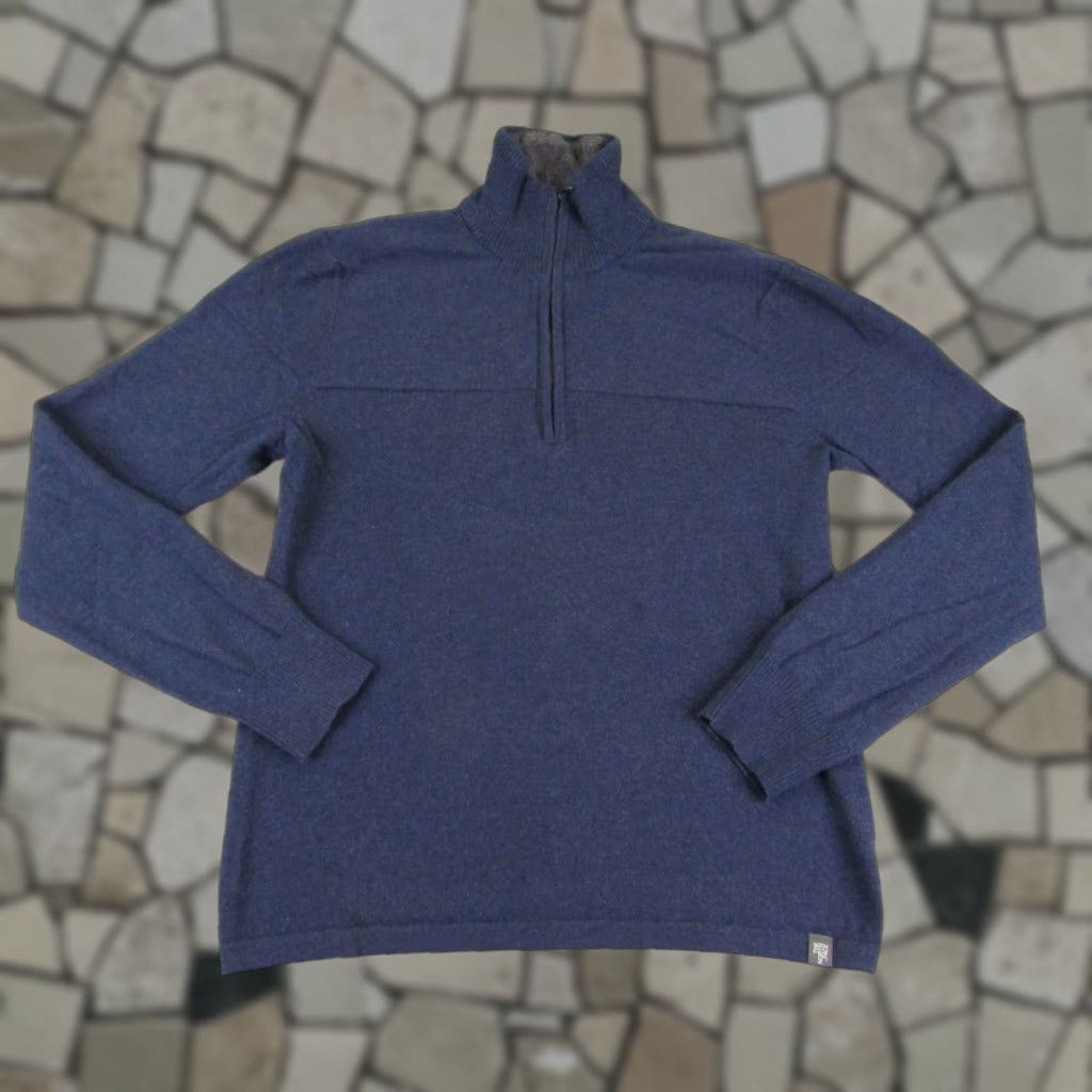 The North Face VINTAGE The North Face Mens Sweater Pullover 1/4 Zip Casual Outdoor Blue Small Size US S / EU 44-46 / 1 - 1 Thumbnail