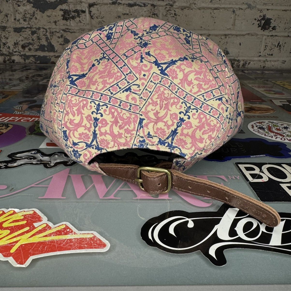 Supreme Supreme Washed Chino Twill Camp Cap VNDS FW21 Floral Cards Size ONE SIZE - 3 Thumbnail