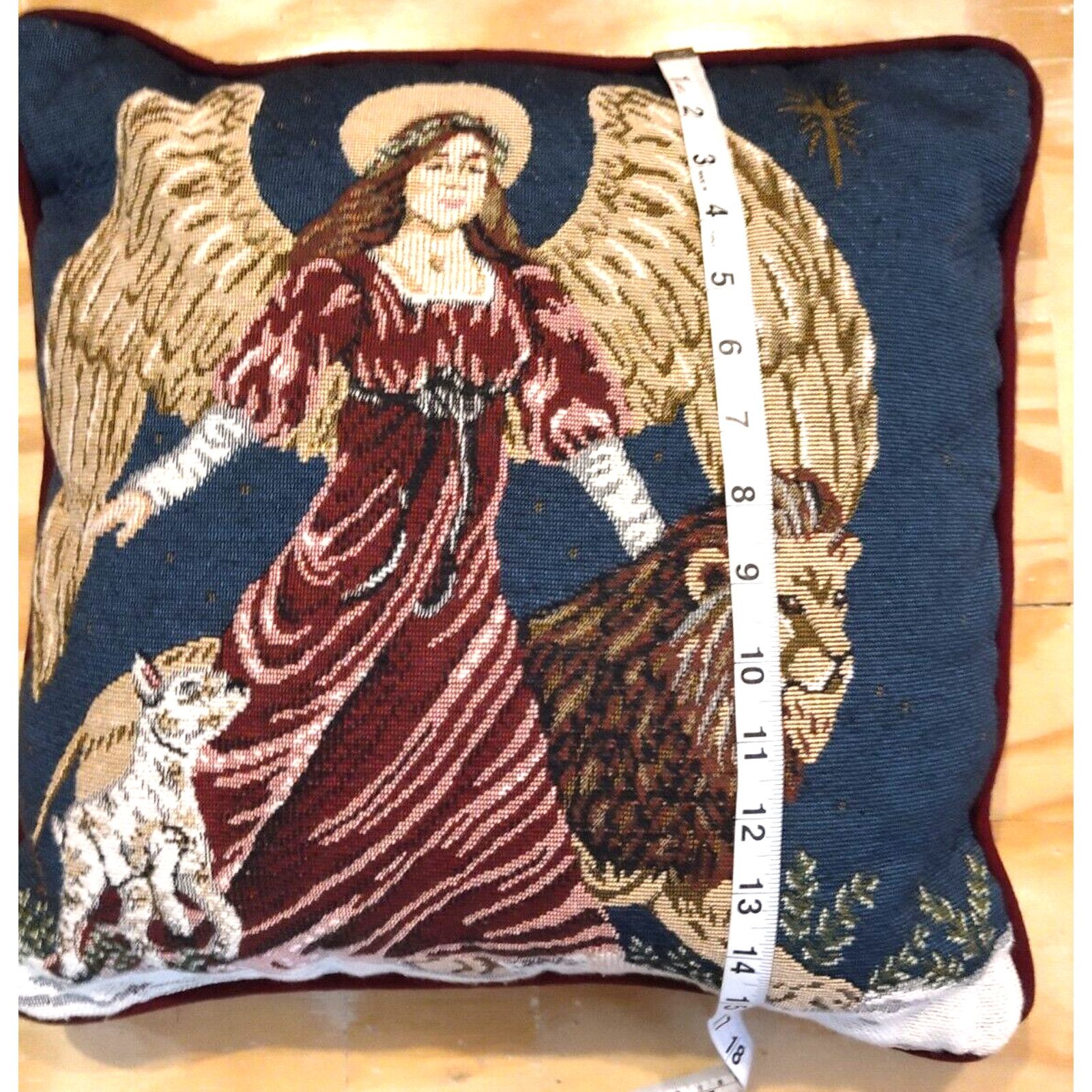 Other Portofino Heavenly Angel Lion Lamb Tapestry Pillow Christmas Size ONE SIZE - 3 Thumbnail