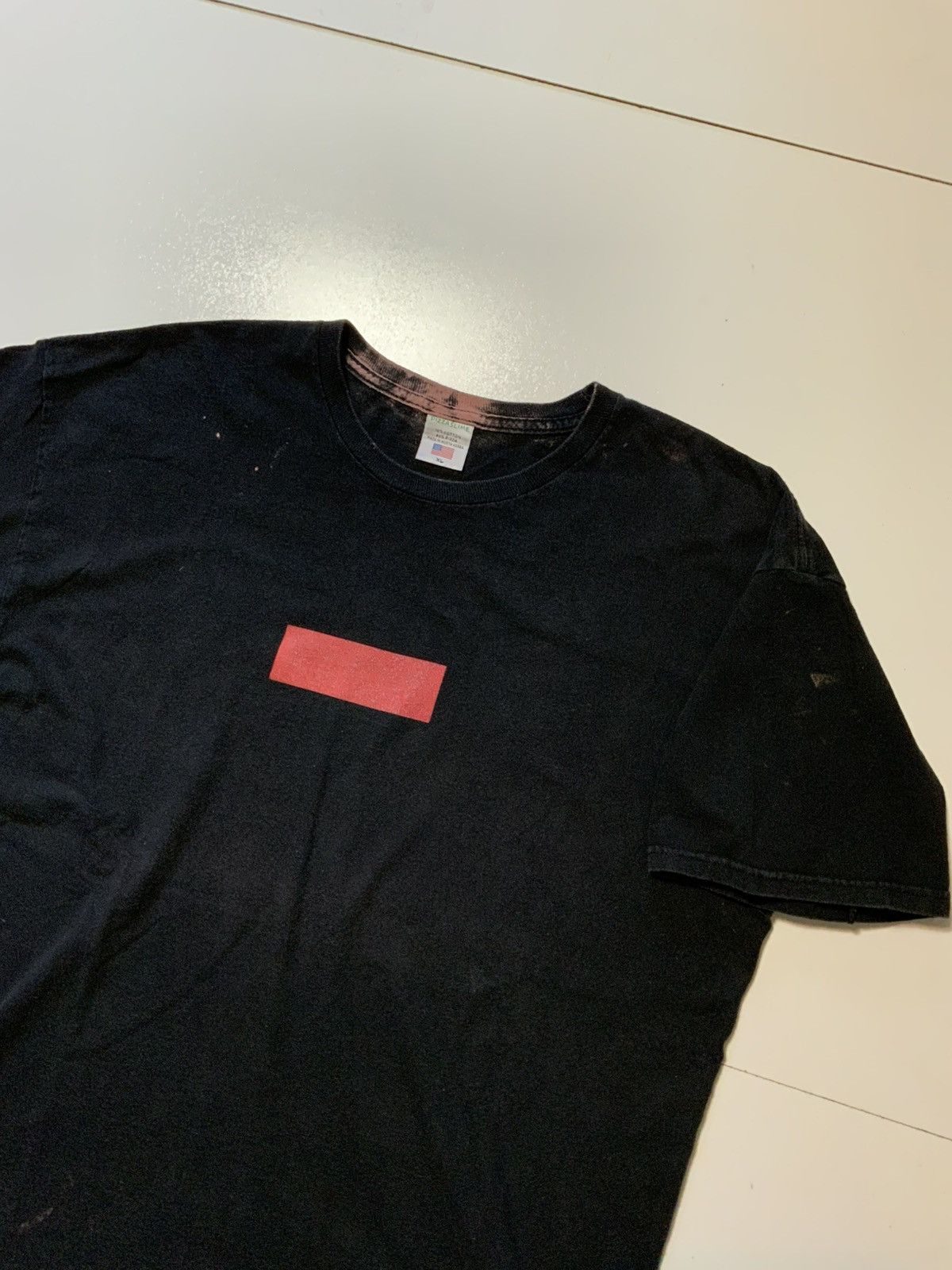 Pizza Slime Sold Out!! Pizza Slime Empty Box Logo Black S/S Crew T-shirt Size US XL / EU 56 / 4 - 4 Thumbnail