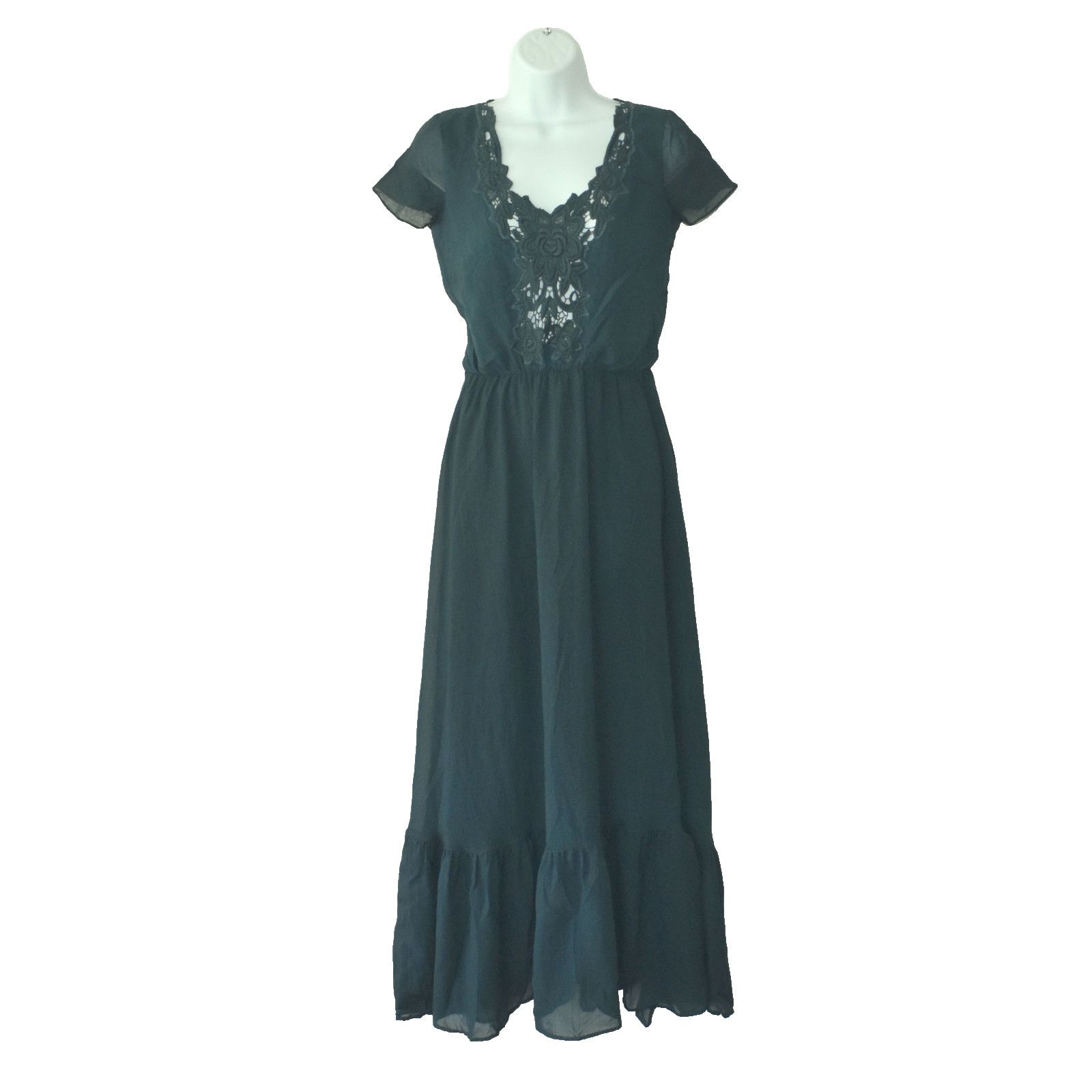 Dress the Population DRESS THE POPULATION Evan Emerald Embroidery Dress Sz S $198 Size S / US 4 / IT 40 - 1 Thumbnail