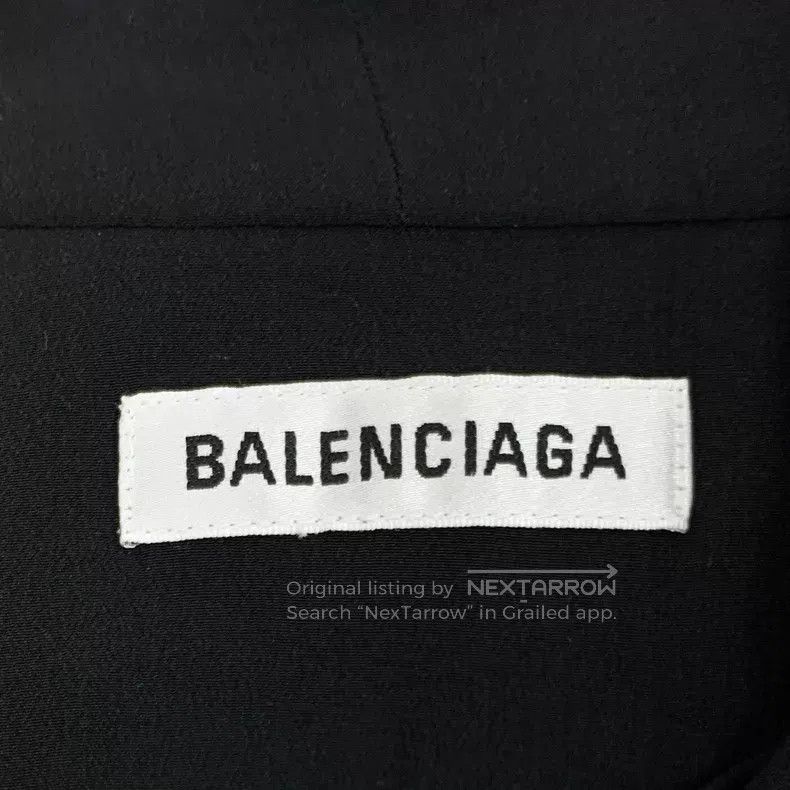 Balenciaga Balenciaga Black tie bow mulberry silk short sleeve shirt Size XS / US 0-2 / IT 36-38 - 5 Thumbnail
