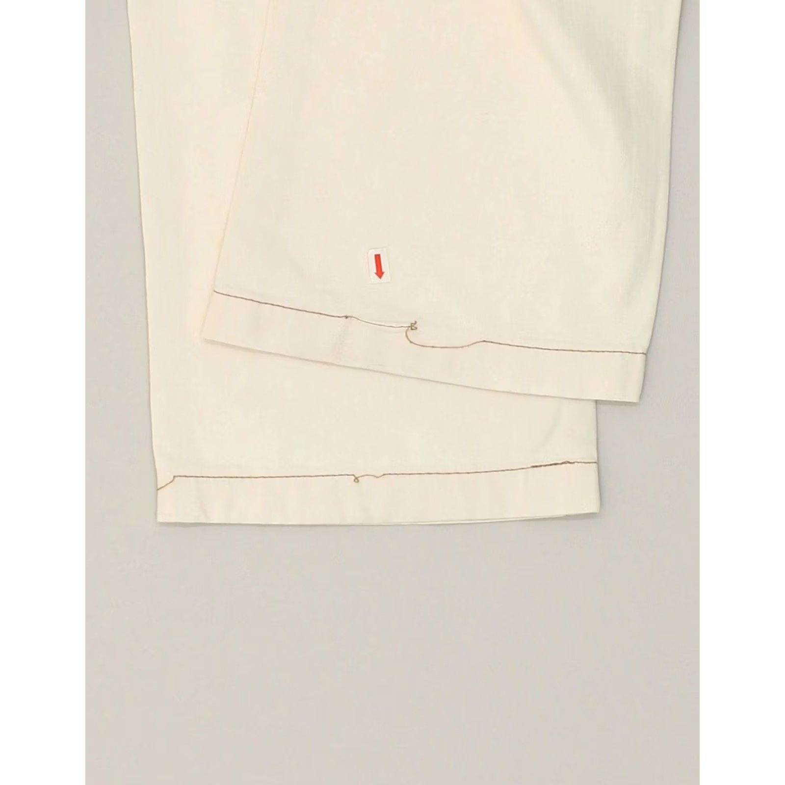 Trussardi TRUSSARDI JEANS Womens Straight Jeans Beige Cotton W34 L30 Size 24" / US 00 / IT 34 - 5 Thumbnail